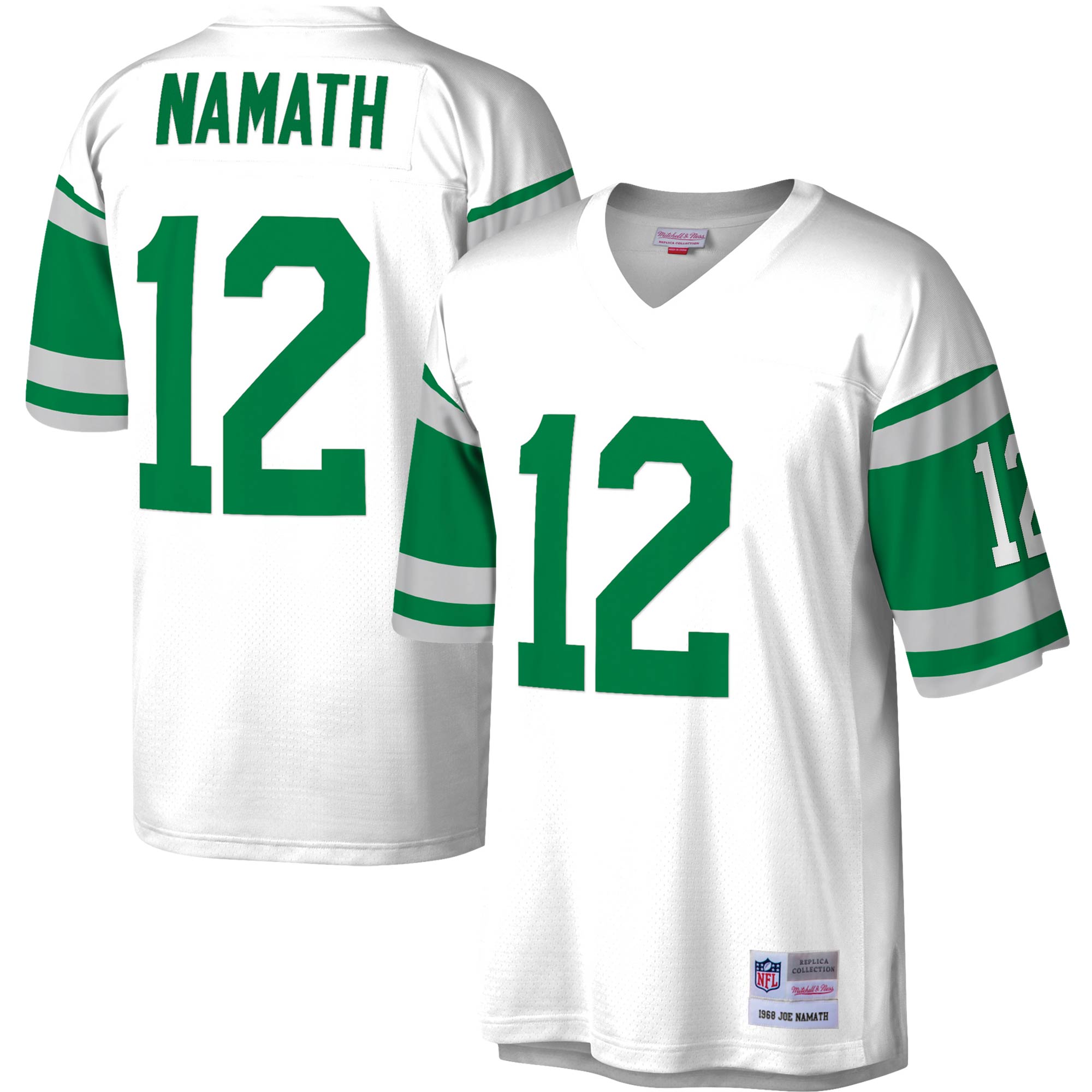Joe Namath New York Jets Legacy Replica Jersey - Kelly Green