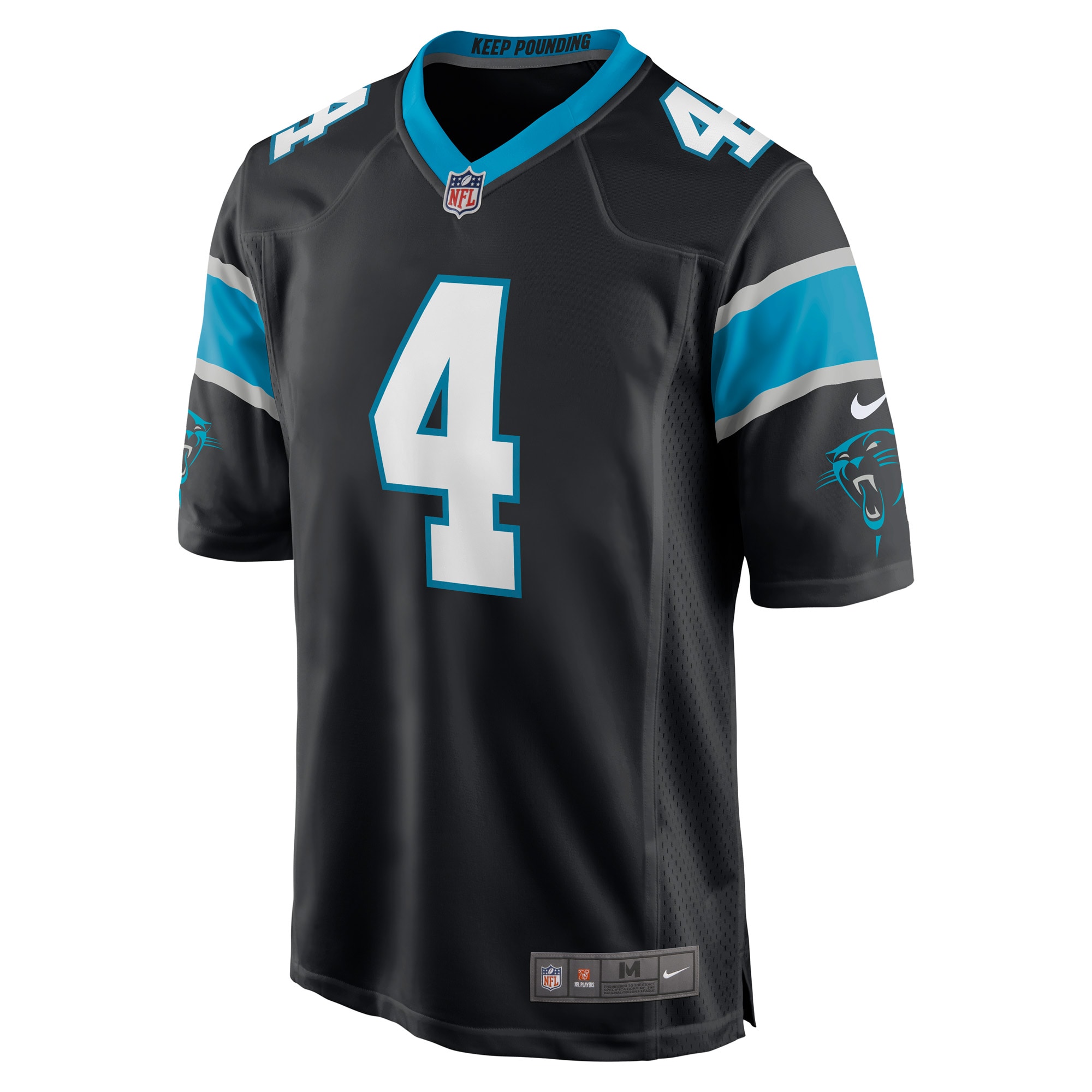Eddy Pineiro Carolina Panthers  Game Player Jersey - Black