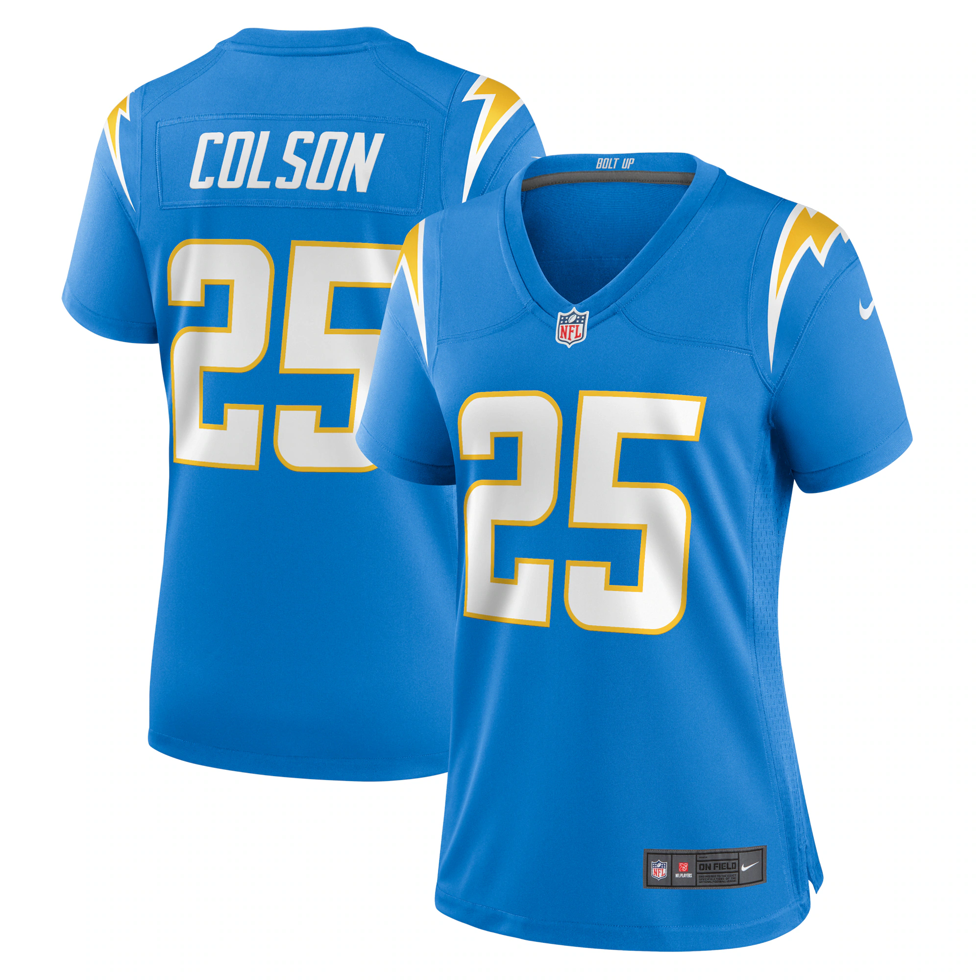 Junior Colson Los Angeles Chargers Women's  Game Jersey -  Powder Blue