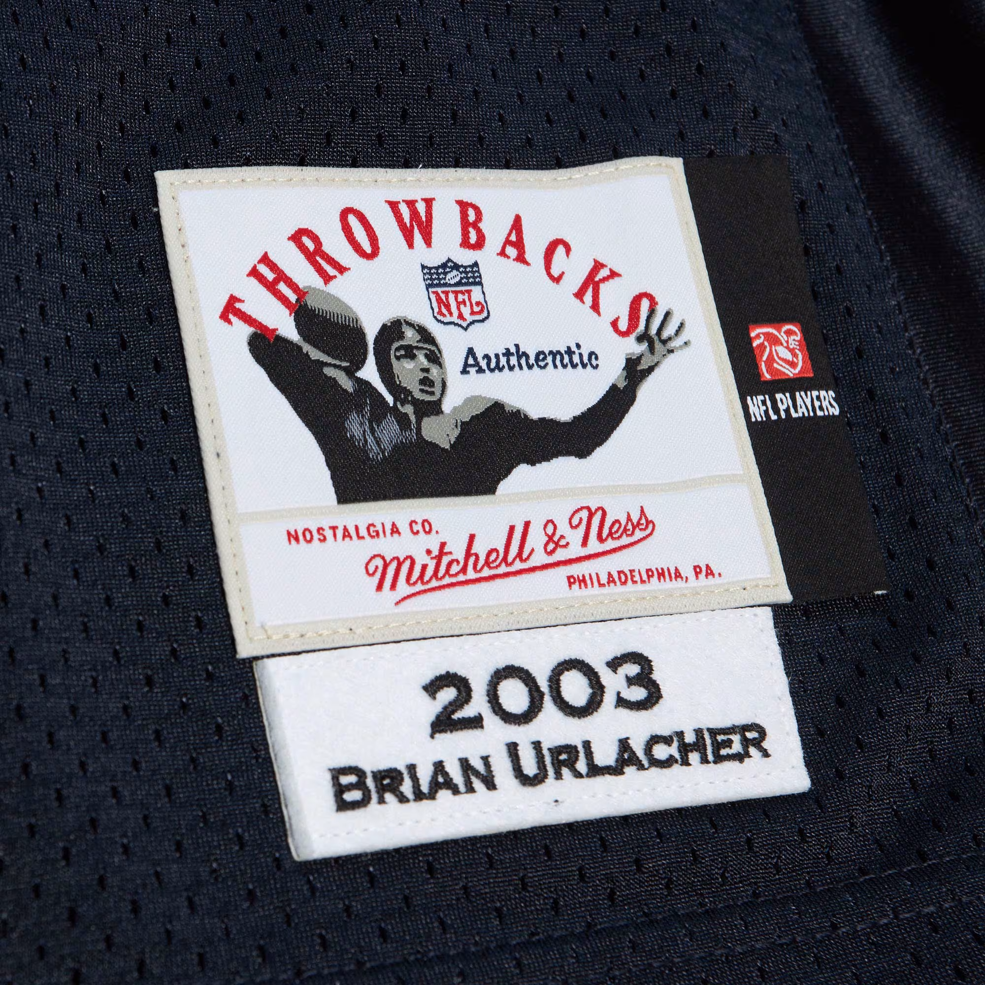 Brian Urlacher Chicago Bears 2003 Authentic Throwback Retired Player Jersey - Navy
