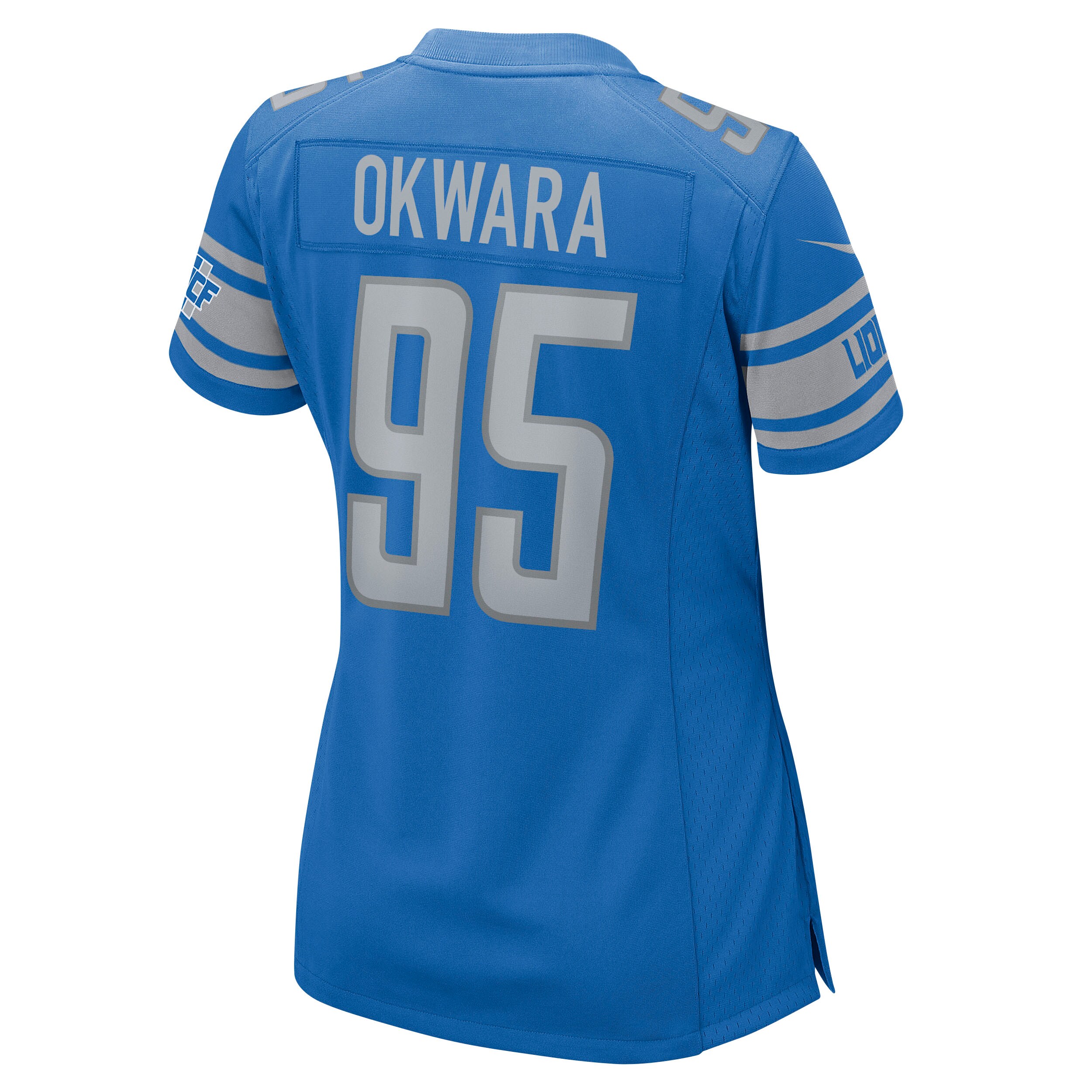 Romeo Okwara Detroit Lions  Women's Game Jersey - Blue