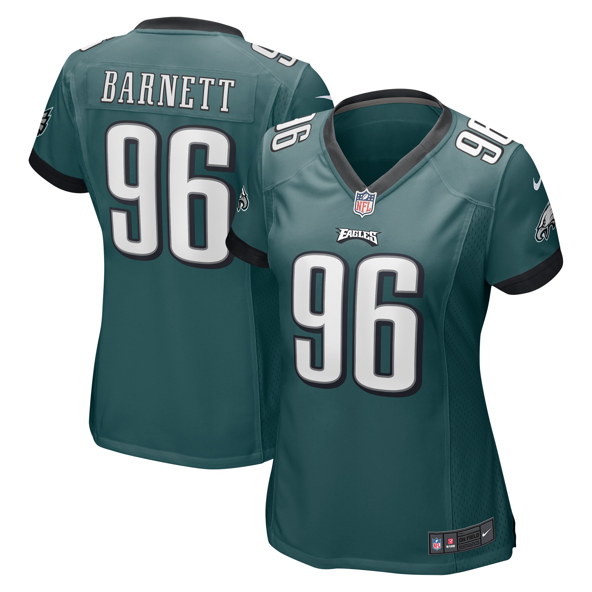 Derek Barnett Philadelphia Eagles  Women's Game Jersey - Midnight Green