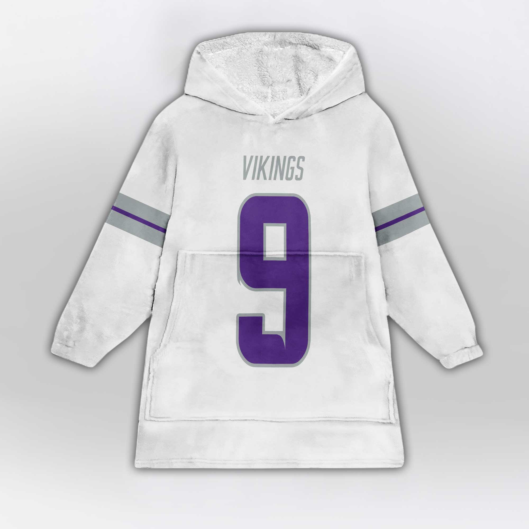Kid 9 Minnesota Football Unisex Blanket Hoodie