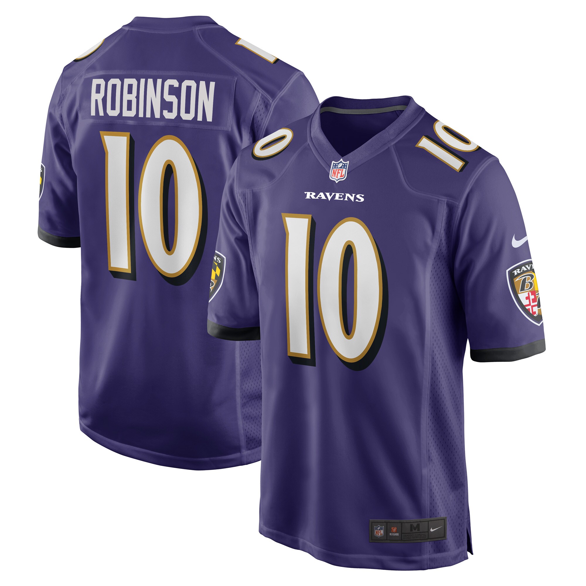 Demarcus Robinson Baltimore Ravens  Game Player Jersey - Purple