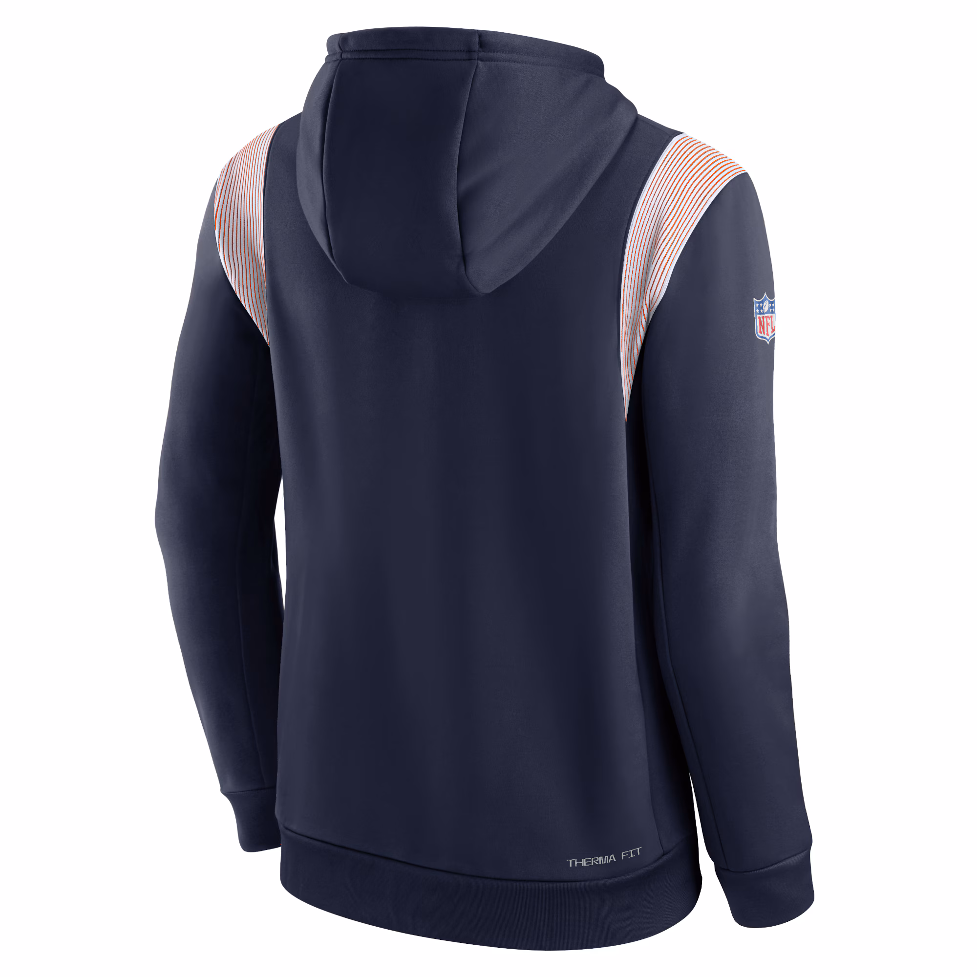 Denver Broncos Sideline Athletic Stack Performance Pullover Hoodie - Gray