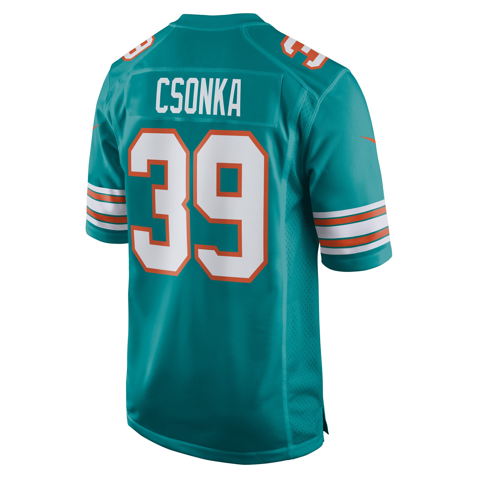 Larry Csonka Miami Dolphins Retired Player Jersey - Aqua
