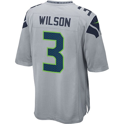 Russell Wilson Seattle Seahawks  Youth Alternate Game Jersey - Gray