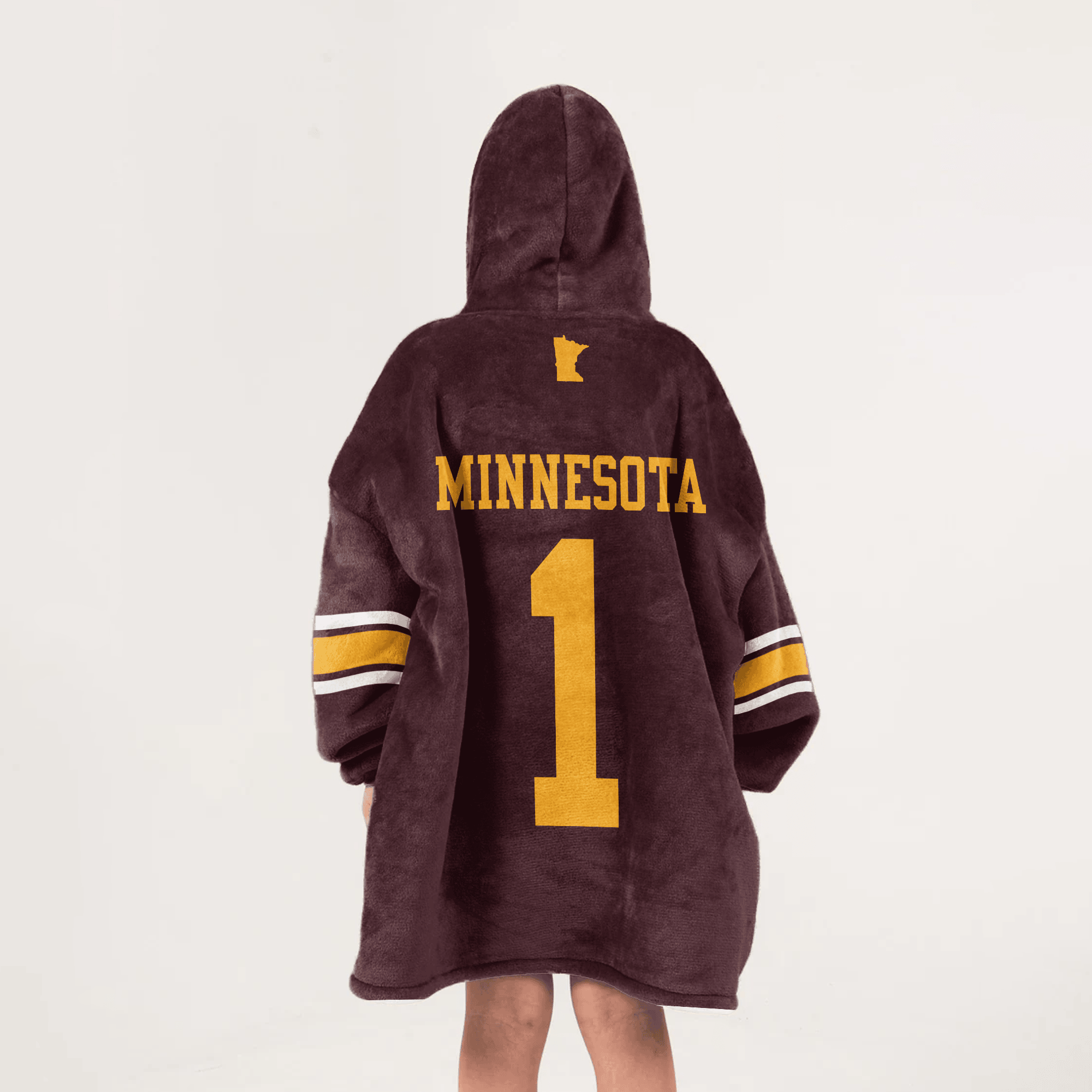 Kid #1 Minnesota Football Unisex Blanket Hoodie