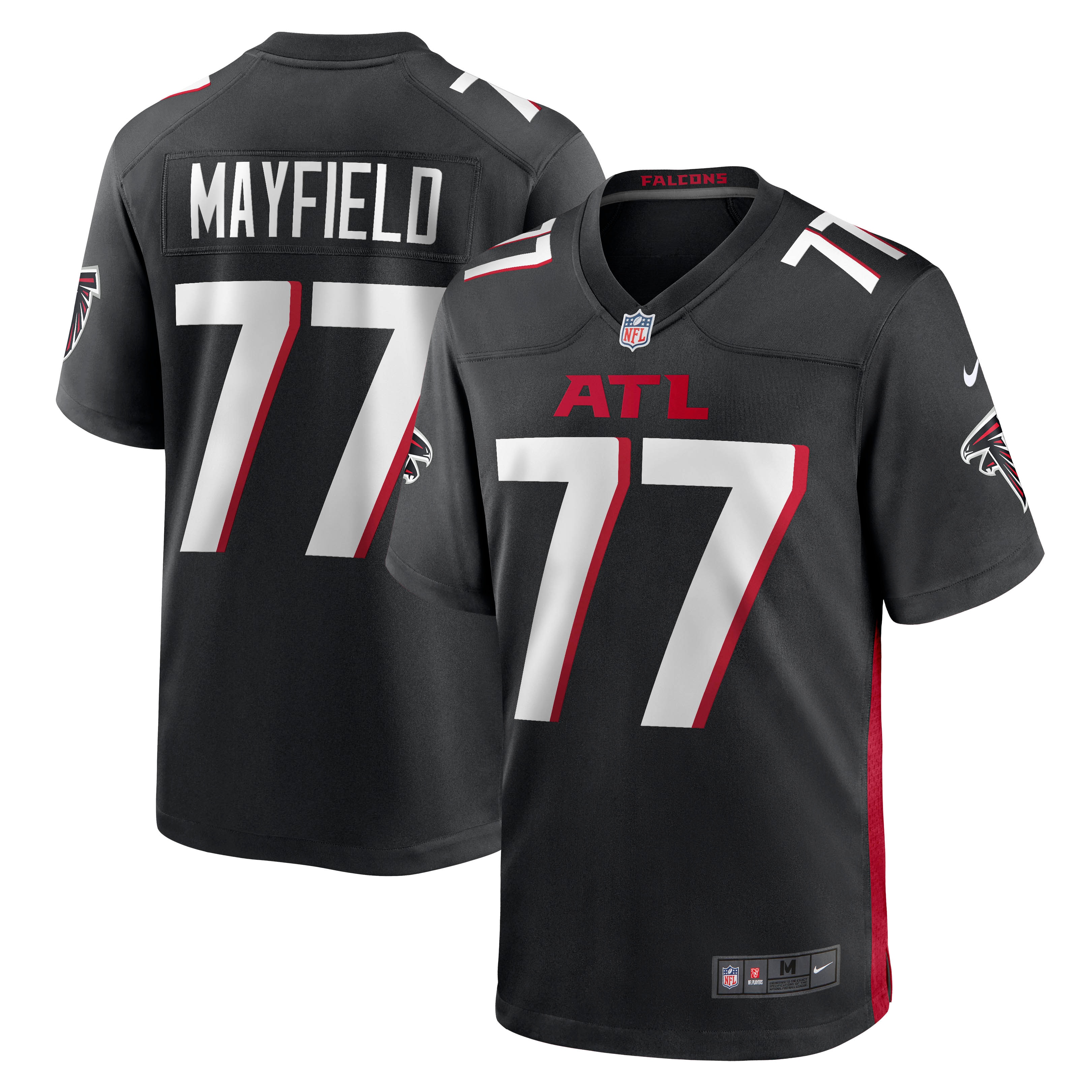 Jalen Mayfield Atlanta Falcons  Game Jersey - Black