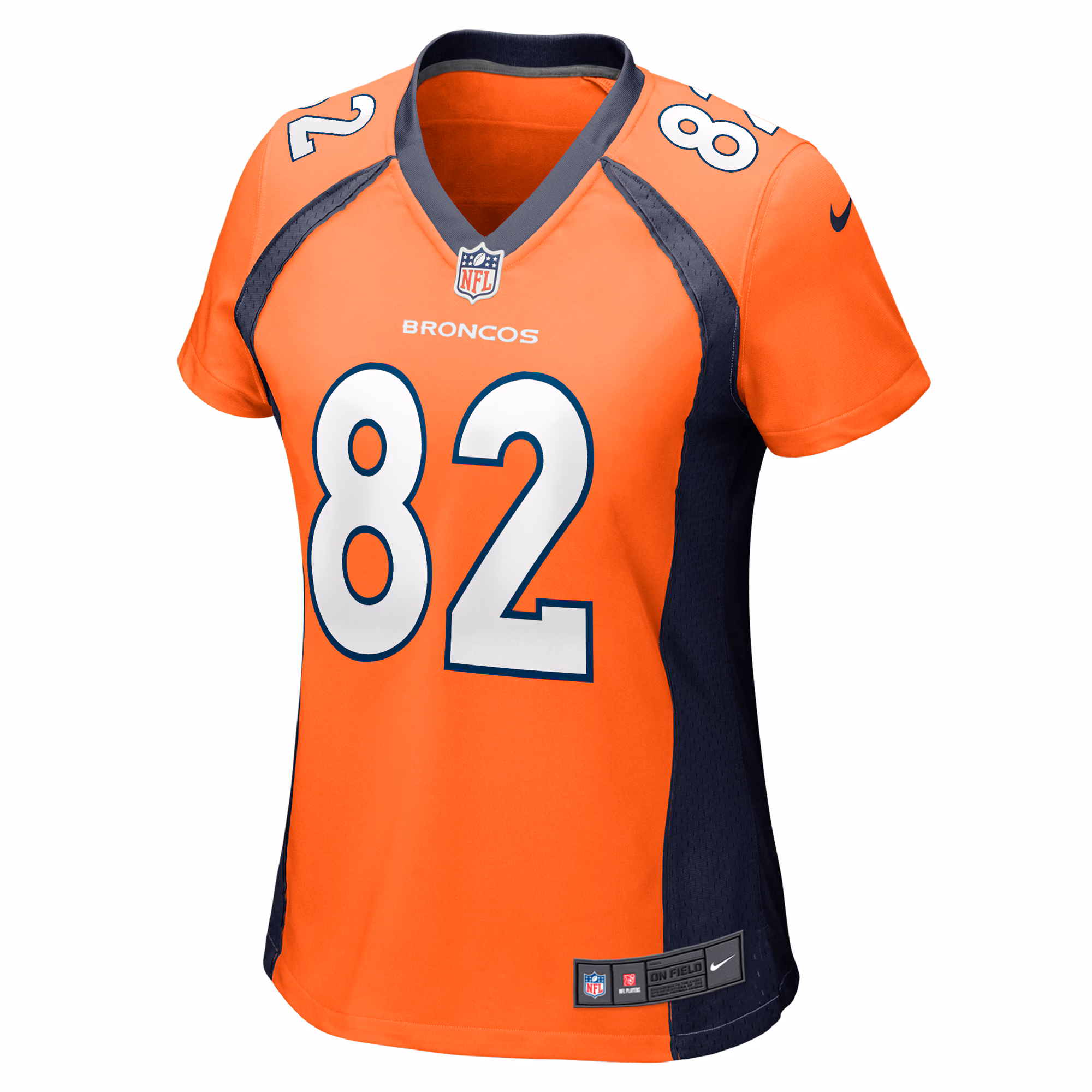 Adam Trautman Denver Broncos Women's Team Game Jersey - Orange