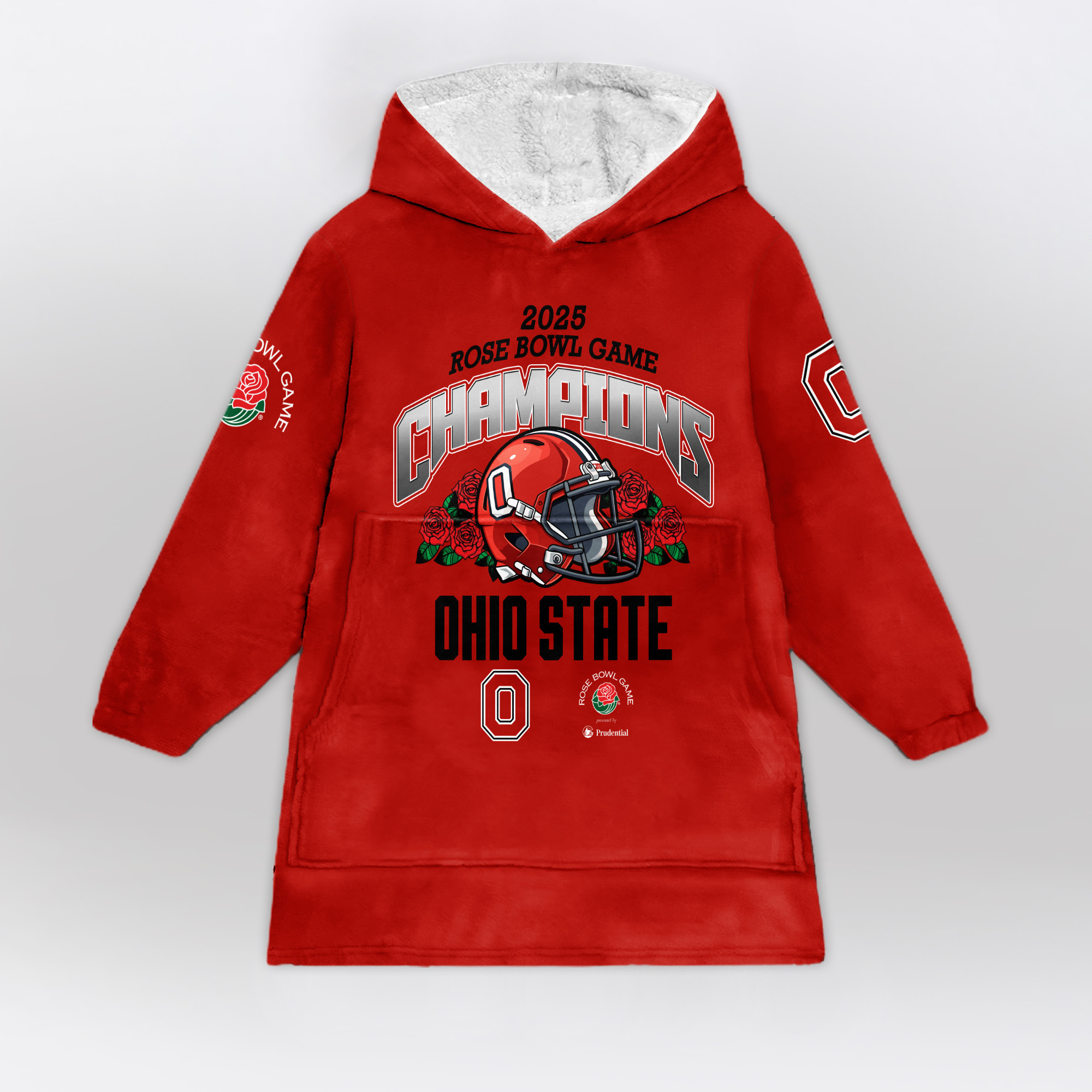 Adult Champions Ohio State Football Unisex Blanket Hoodie