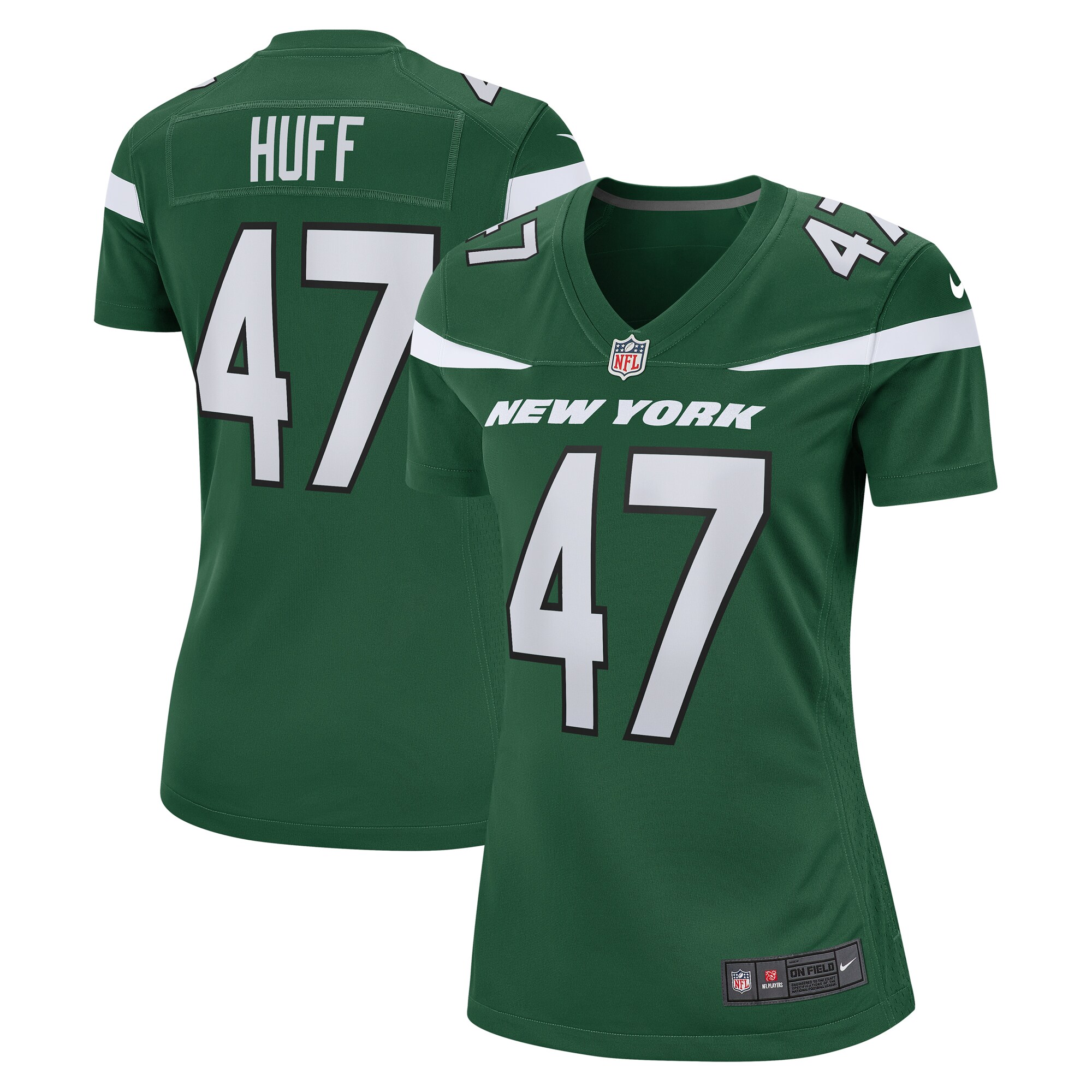 Bryce Huff New York Jets  Women's Game Jersey - Gotham Green
