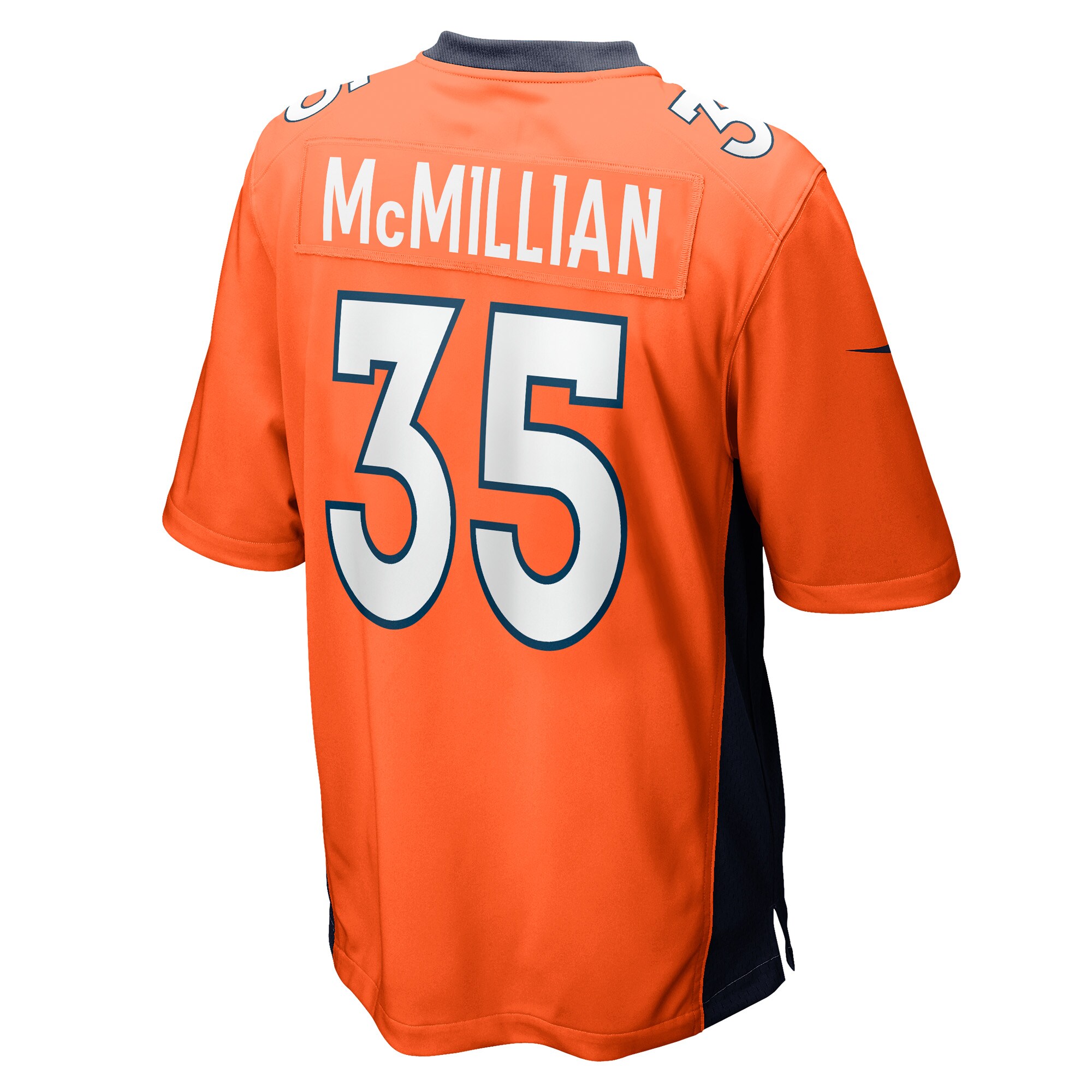 JaQuan McMillian Denver Broncos  Game Player Jersey - Orange