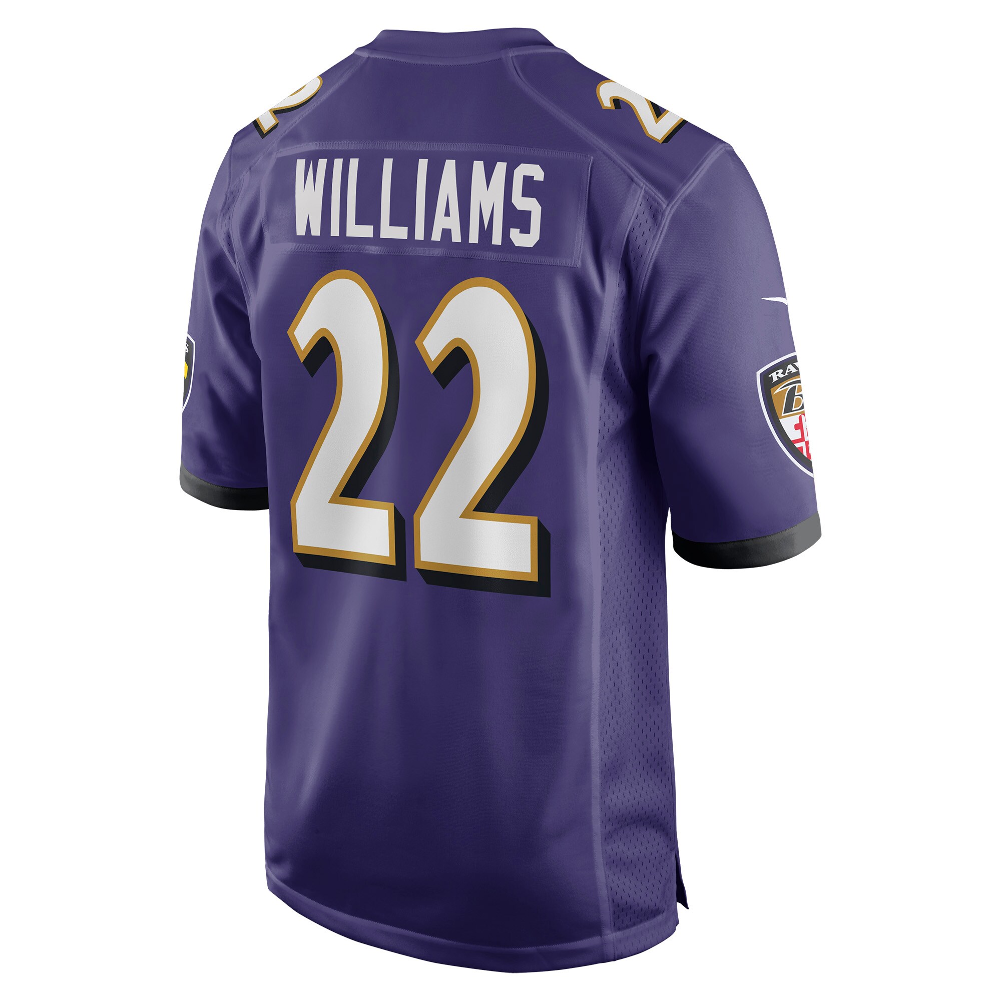 Damarion Williams Baltimore Ravens Player Game Jersey - Purple