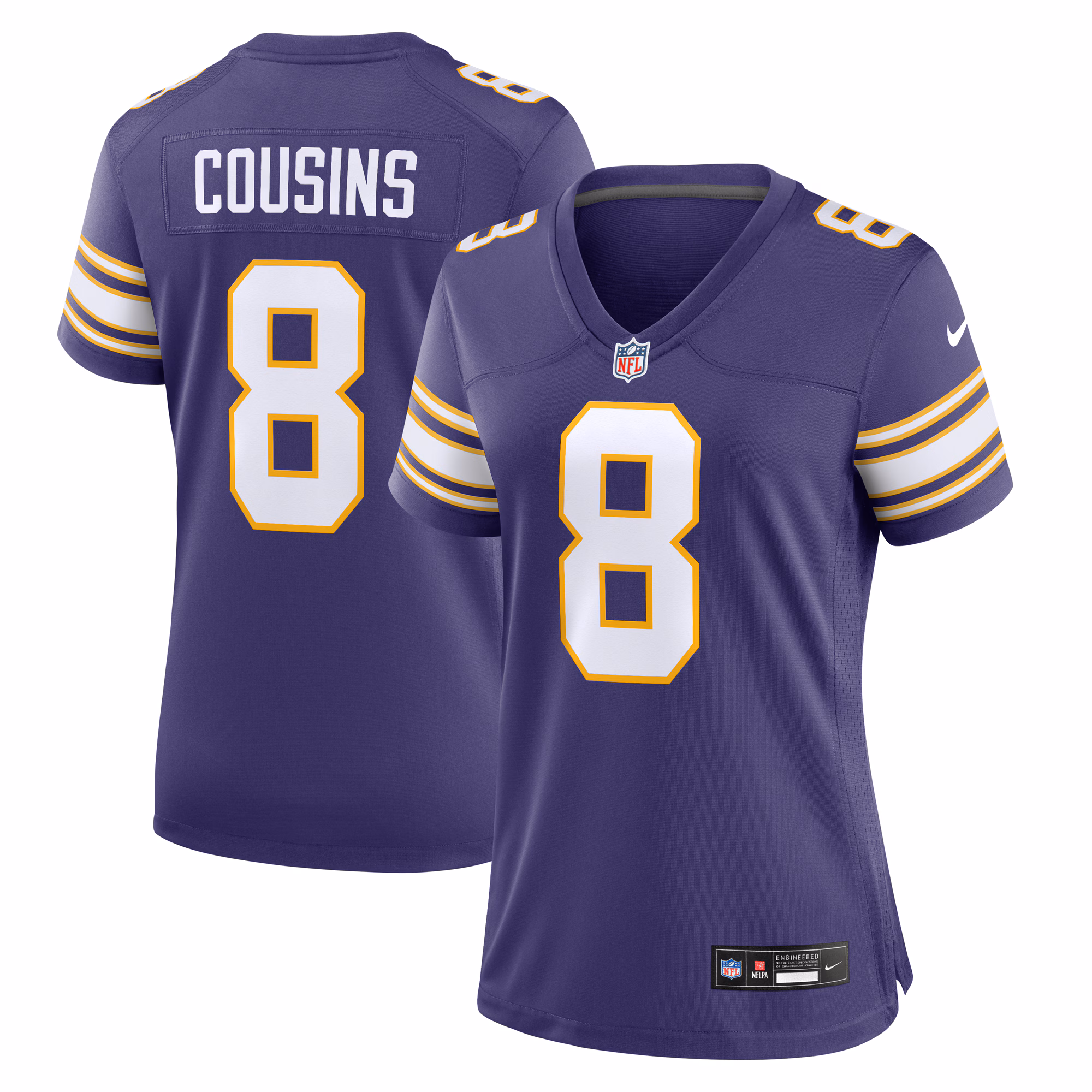 Kirk Cousins Minnesota Vikings Women's Player Jersey - Purple