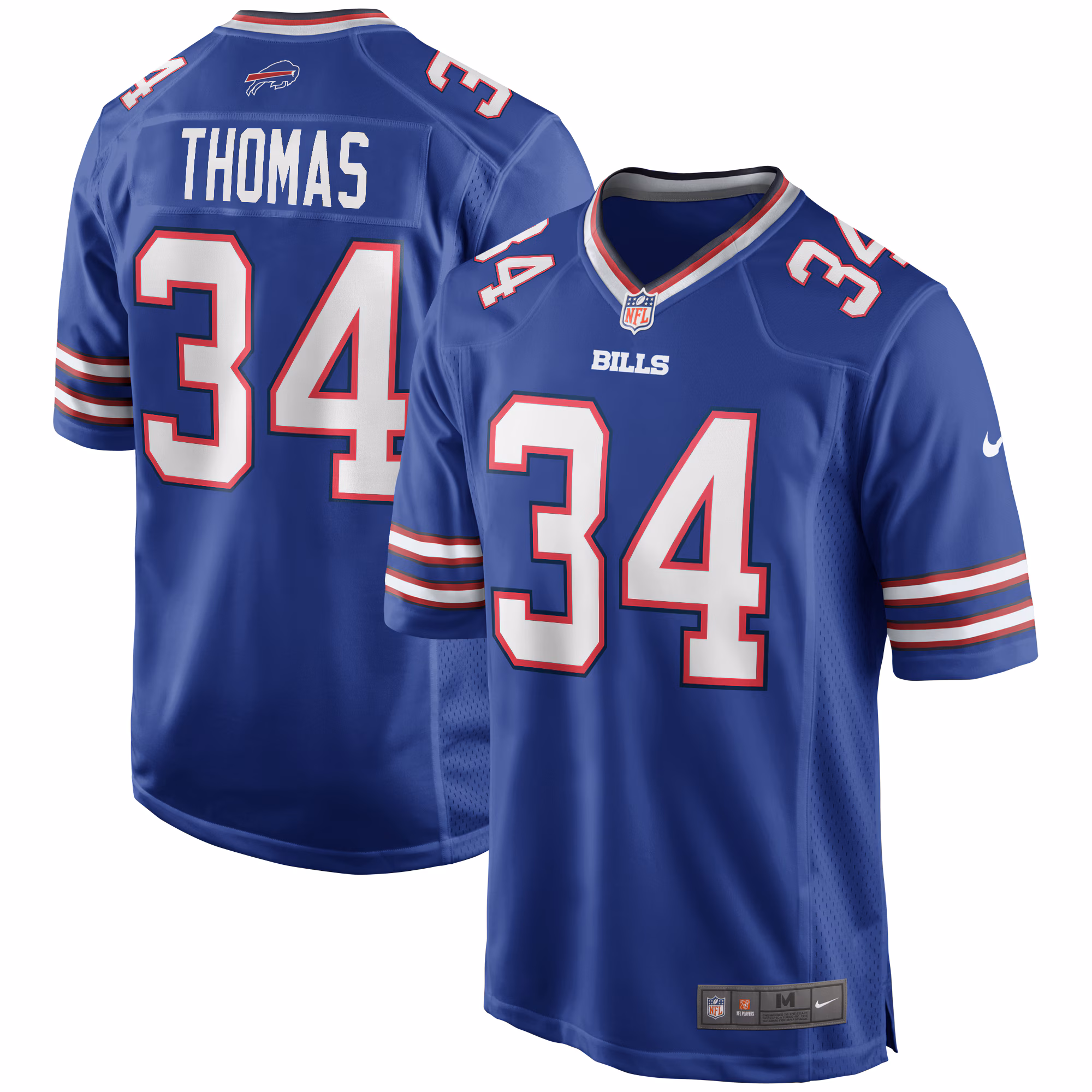 Thurman Thomas Buffalo Bills Game Retired Player Jersey - Royal