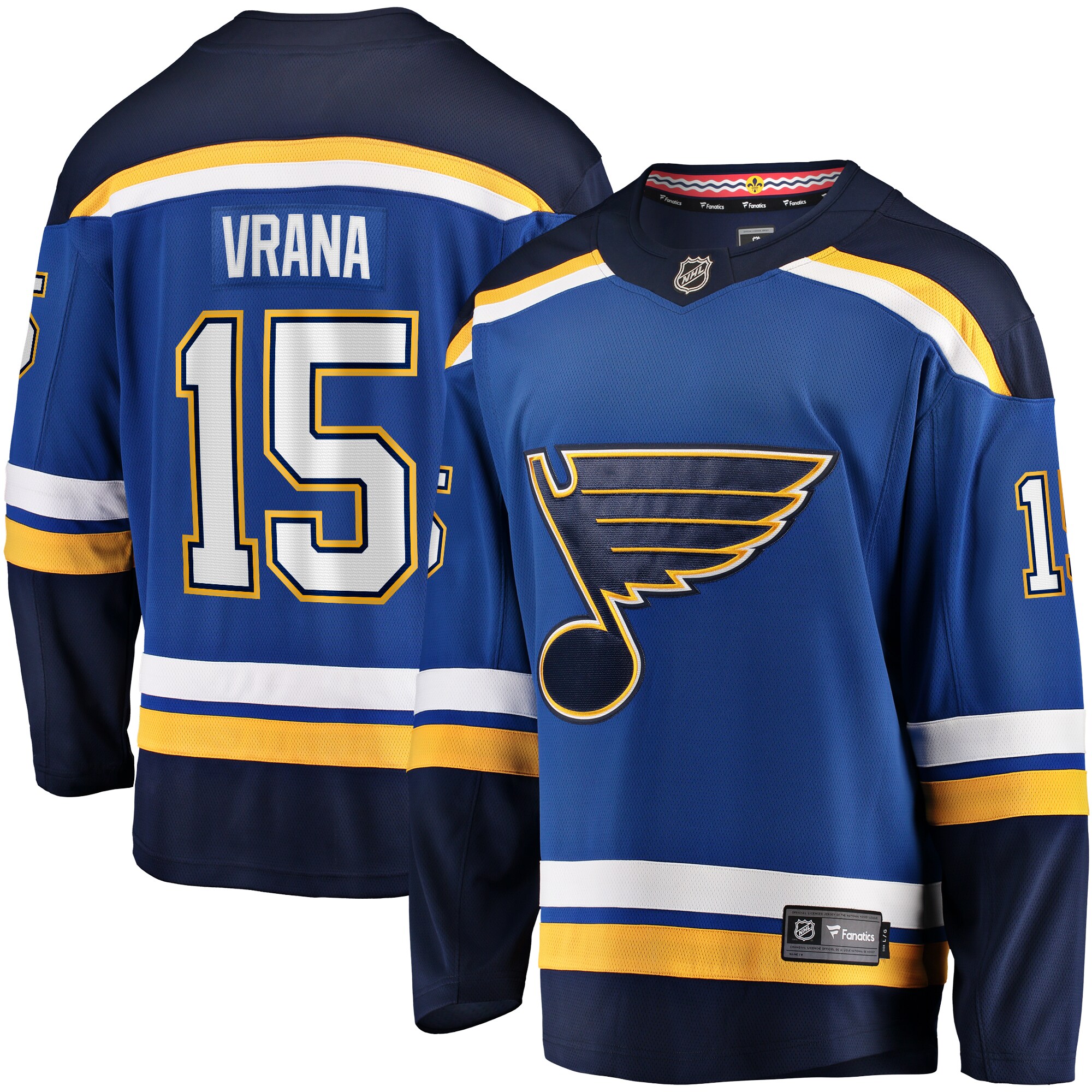 Jakub Vrana St.Louis Blues Home Breakaway Jersey - Blue