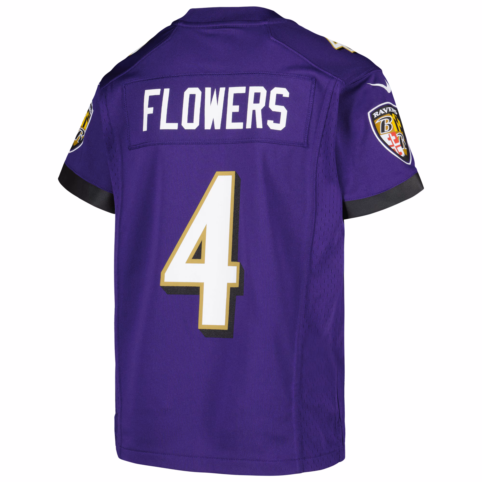 Zay Flowers Baltimore Ravens Youth Alternate Player Game Jersey - Black