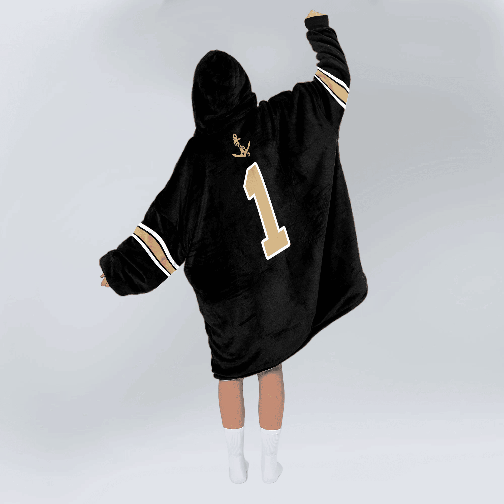 Adult 1 Vanderbilt Football Unisex Blanket Hoodie