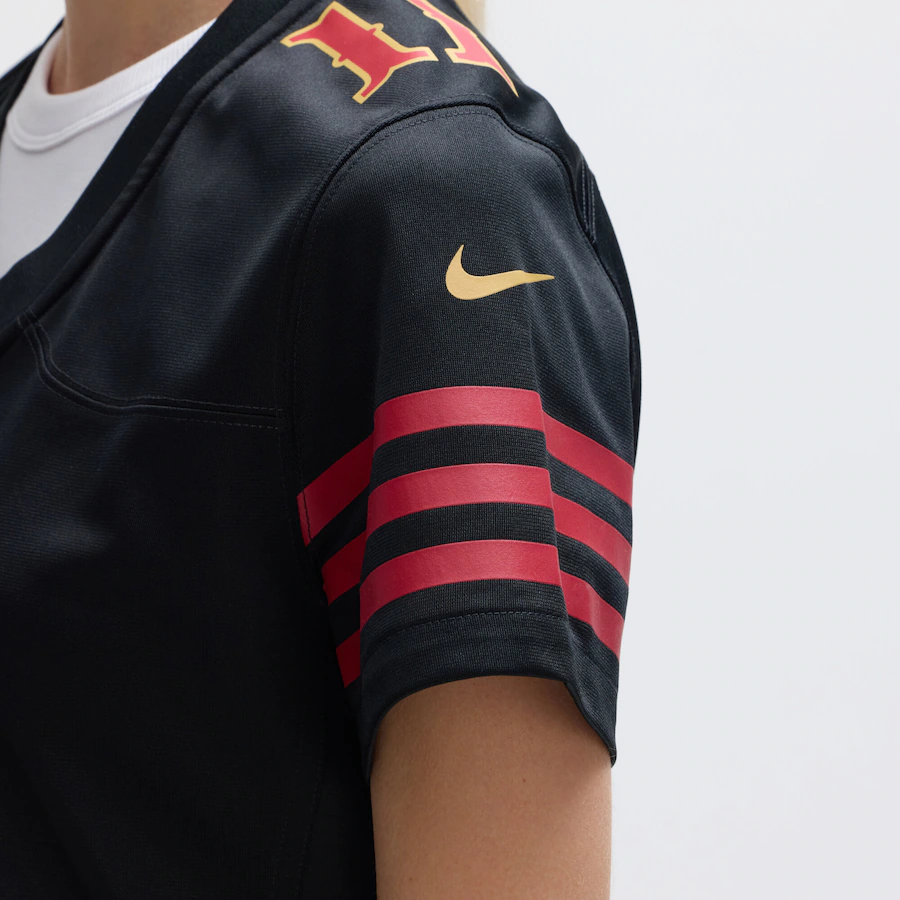 Brandon Aiyuk #11 San Francisco 49ers Women's 2025 Rivalries Collection Game Jersey - Black