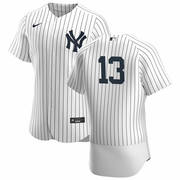 Men's New York Yankees #13 Joey Gallo  White Home Flex Base MLB Jersey