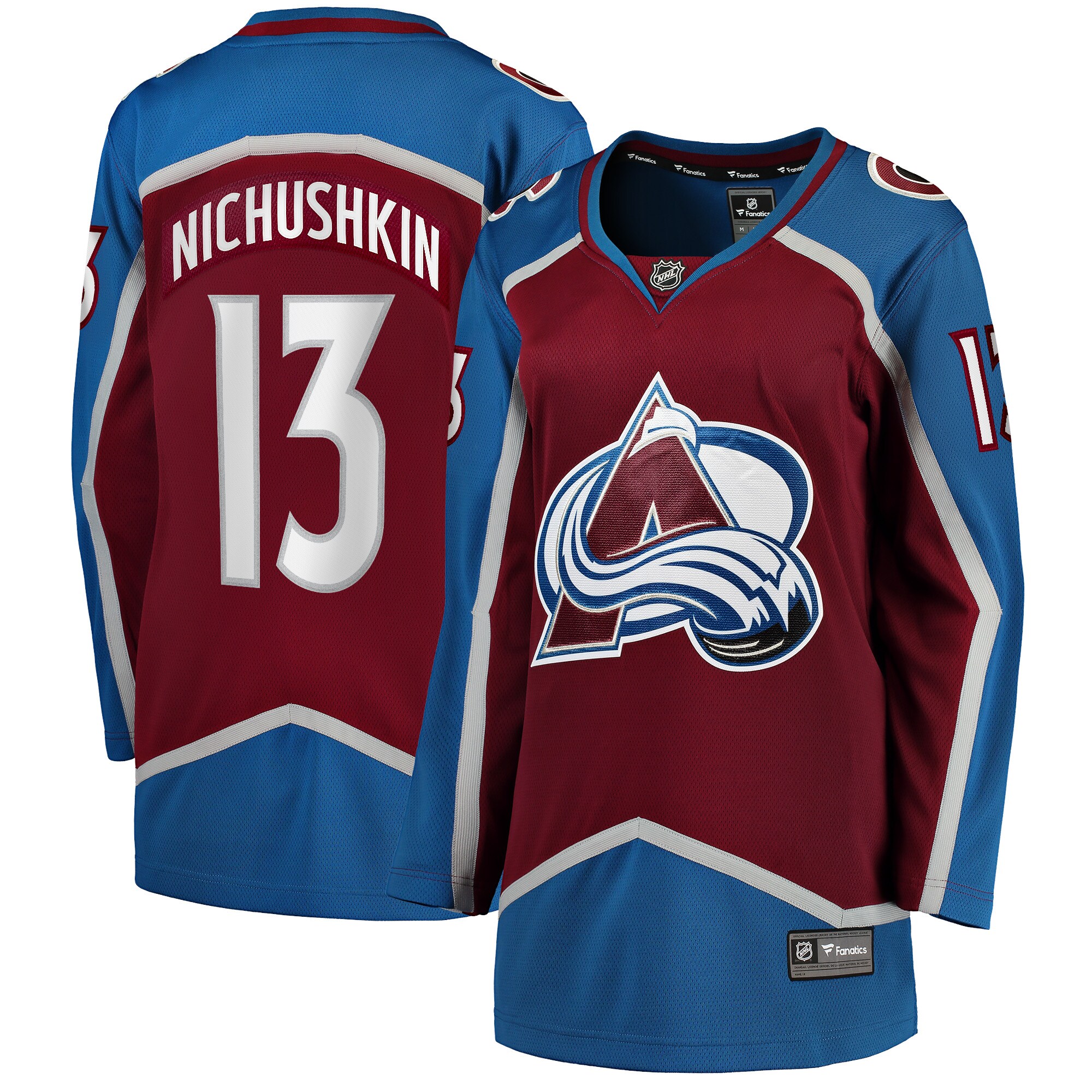 Valeri Nichushkin Colorado Avalanche Women's Home Breakaway Player Jersey - Burgundy
