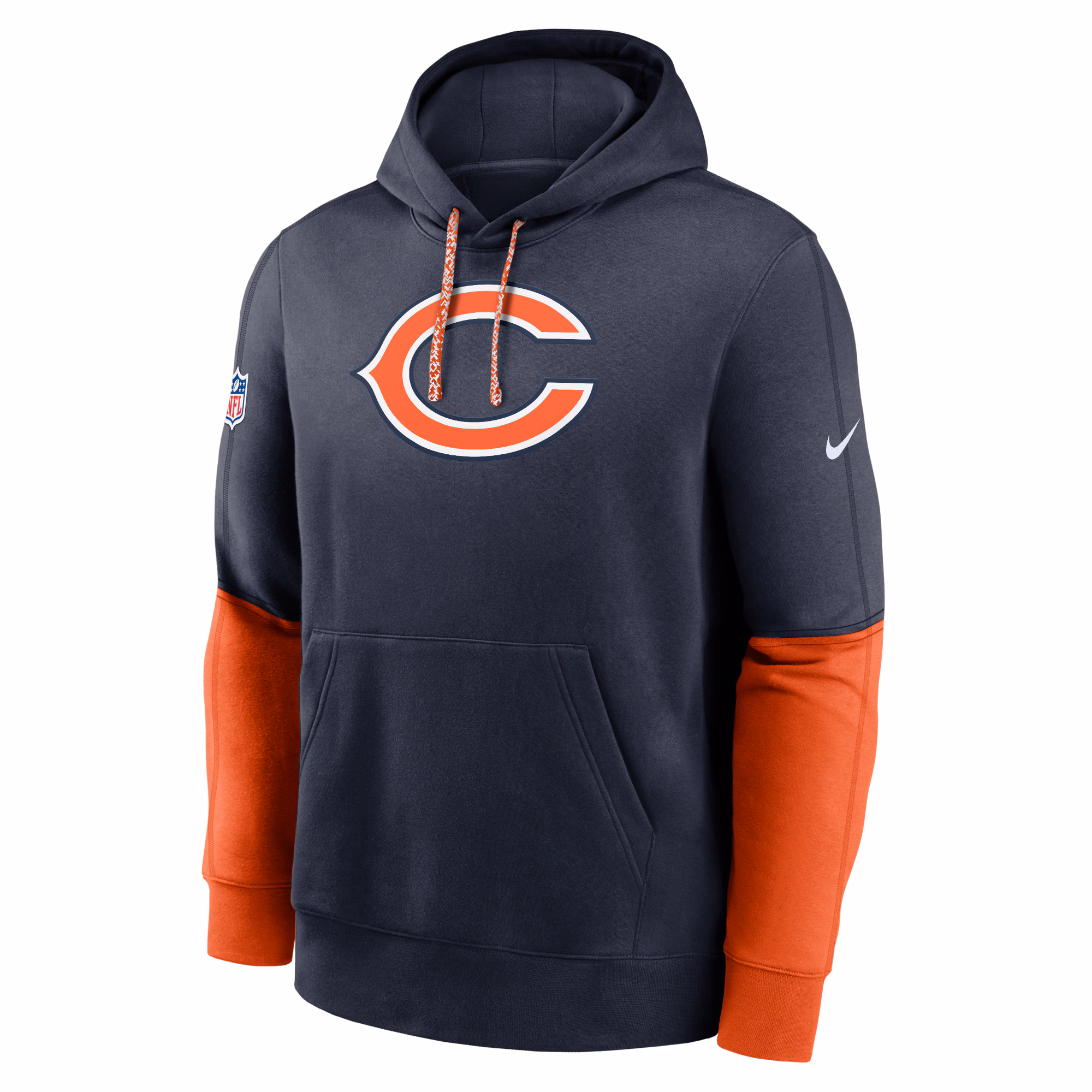 Chicago Bears 2024 Sideline Club Pullover Hoodie - Navy