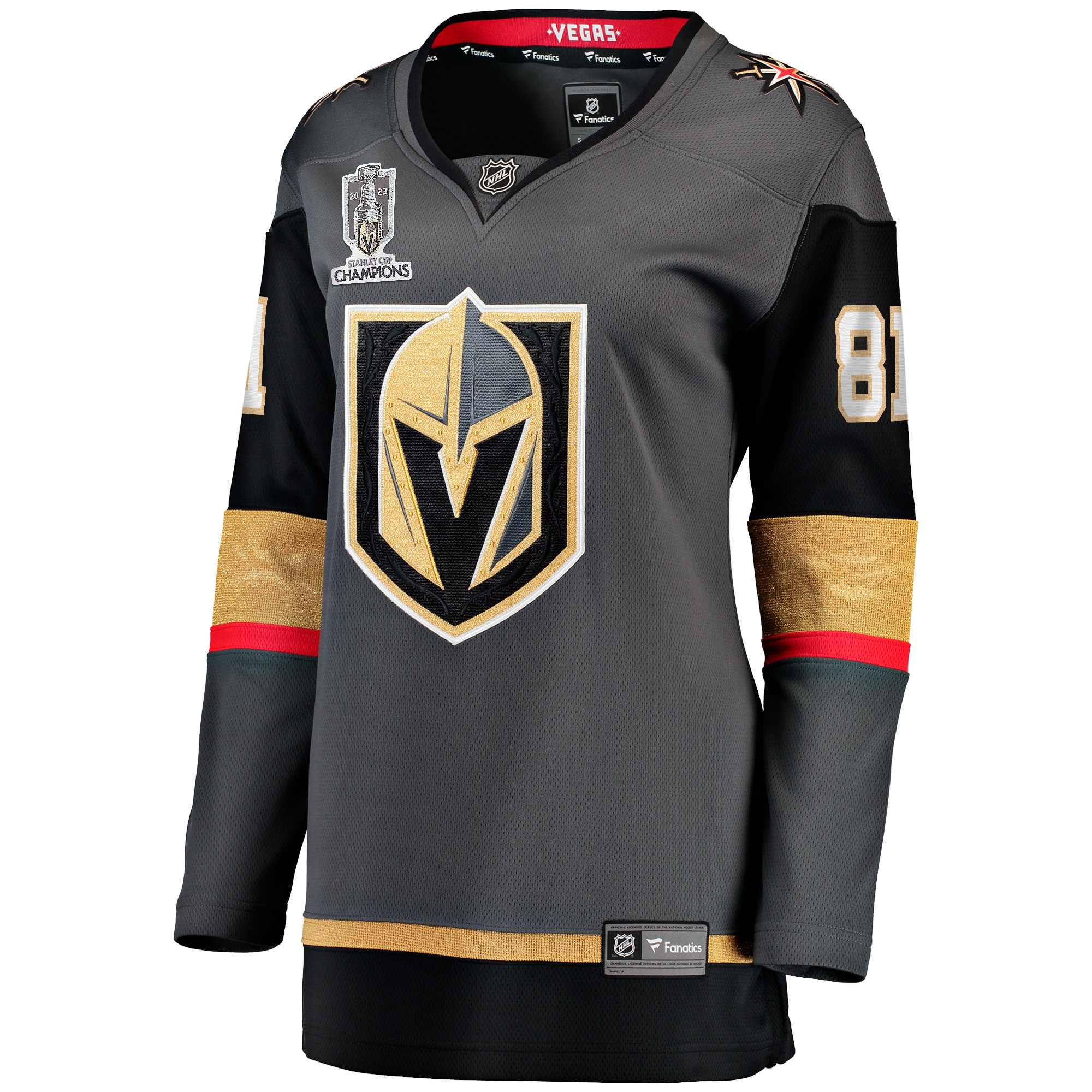 Jonathan Marchessault Vegas Golden Knights Women's 2023 Stanley Cup Champions Alternate Breakaway Player Jersey - Black
