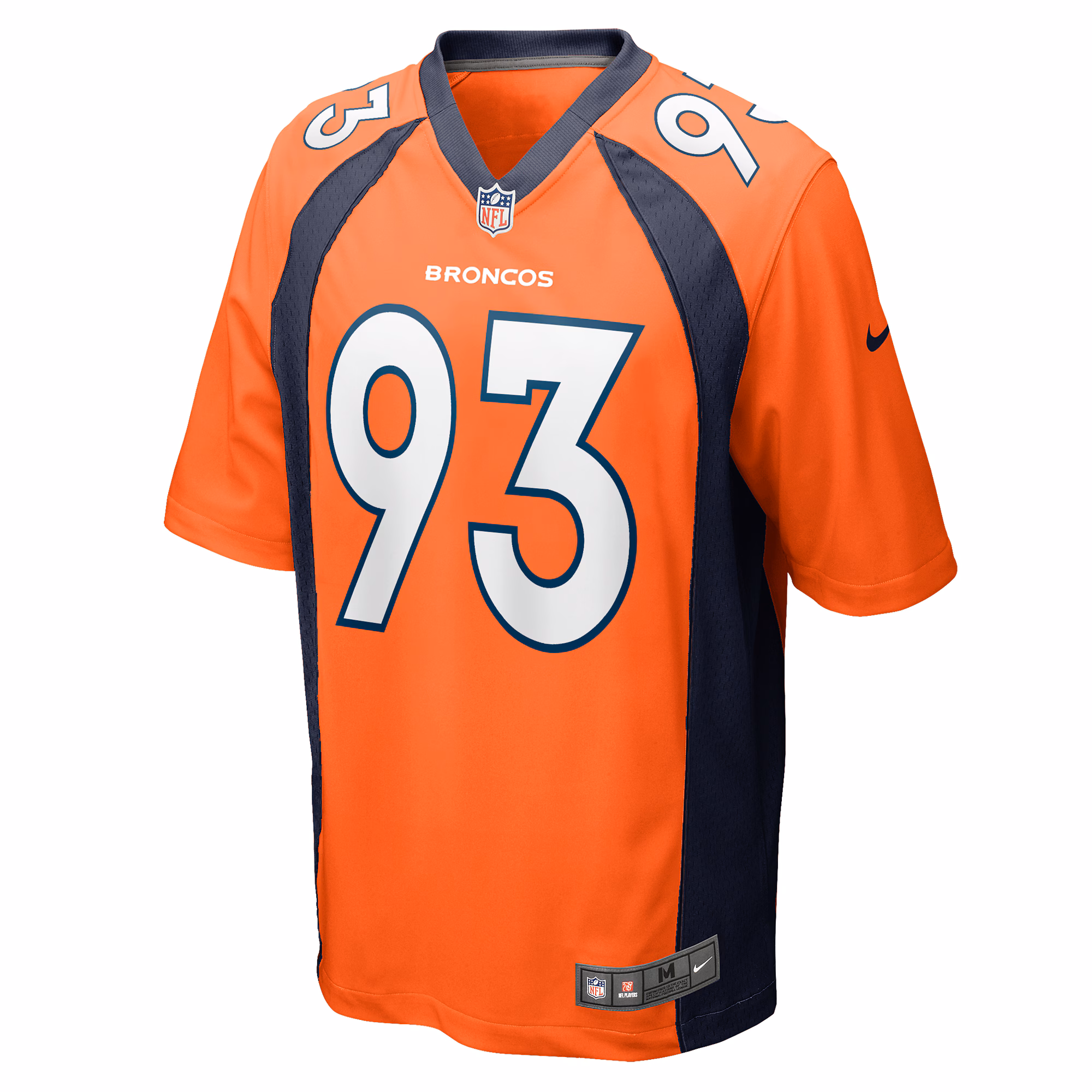 Troy Jones Denver Broncos Game Jersey - Orange