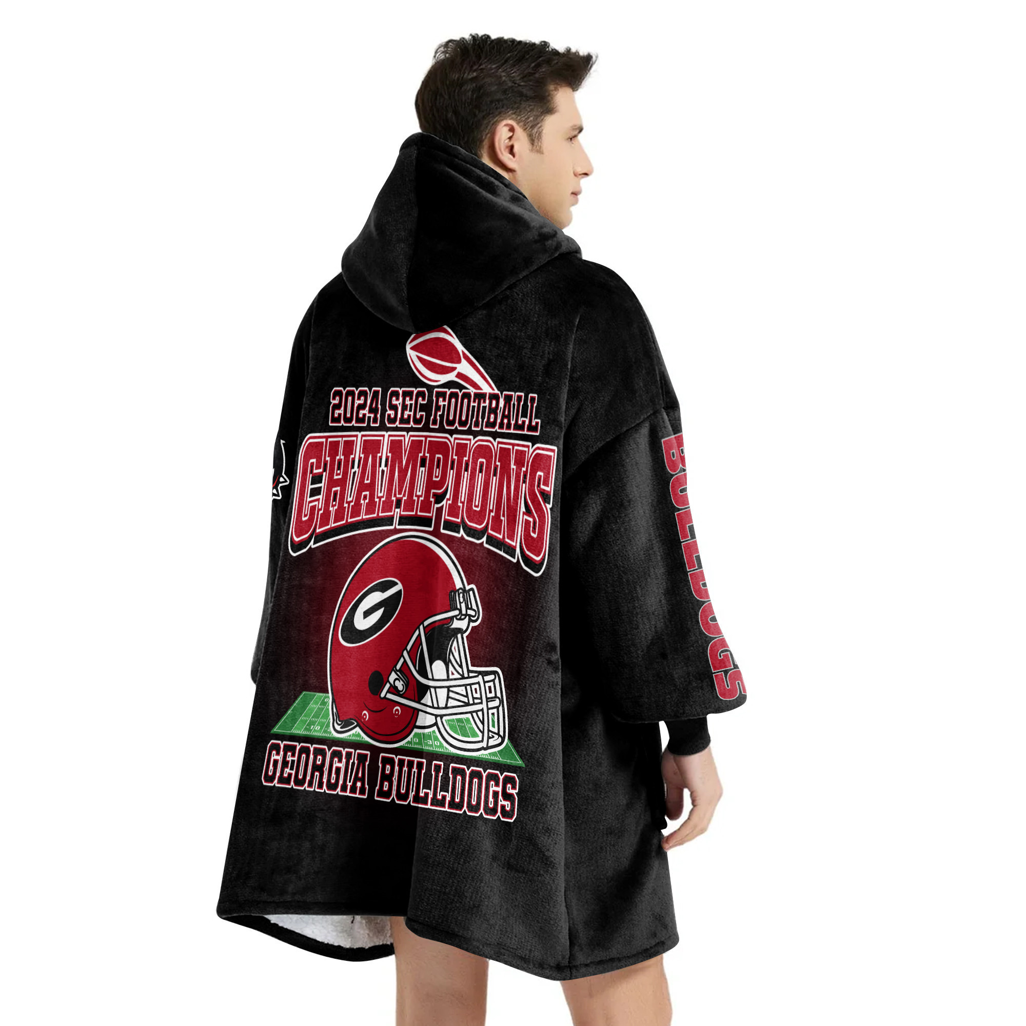 Adult Georgia Football Unisex Blanket Hoodie