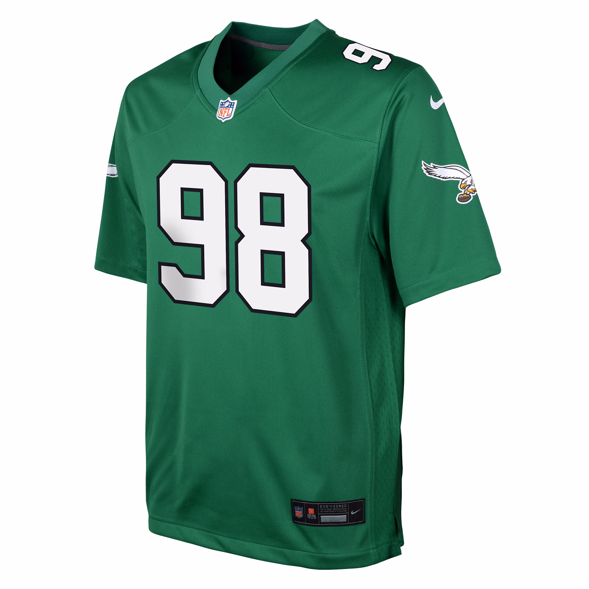 Jalen Carter Philadelphia Eagles Youth Alternate Player Game Jersey - Kelly Green