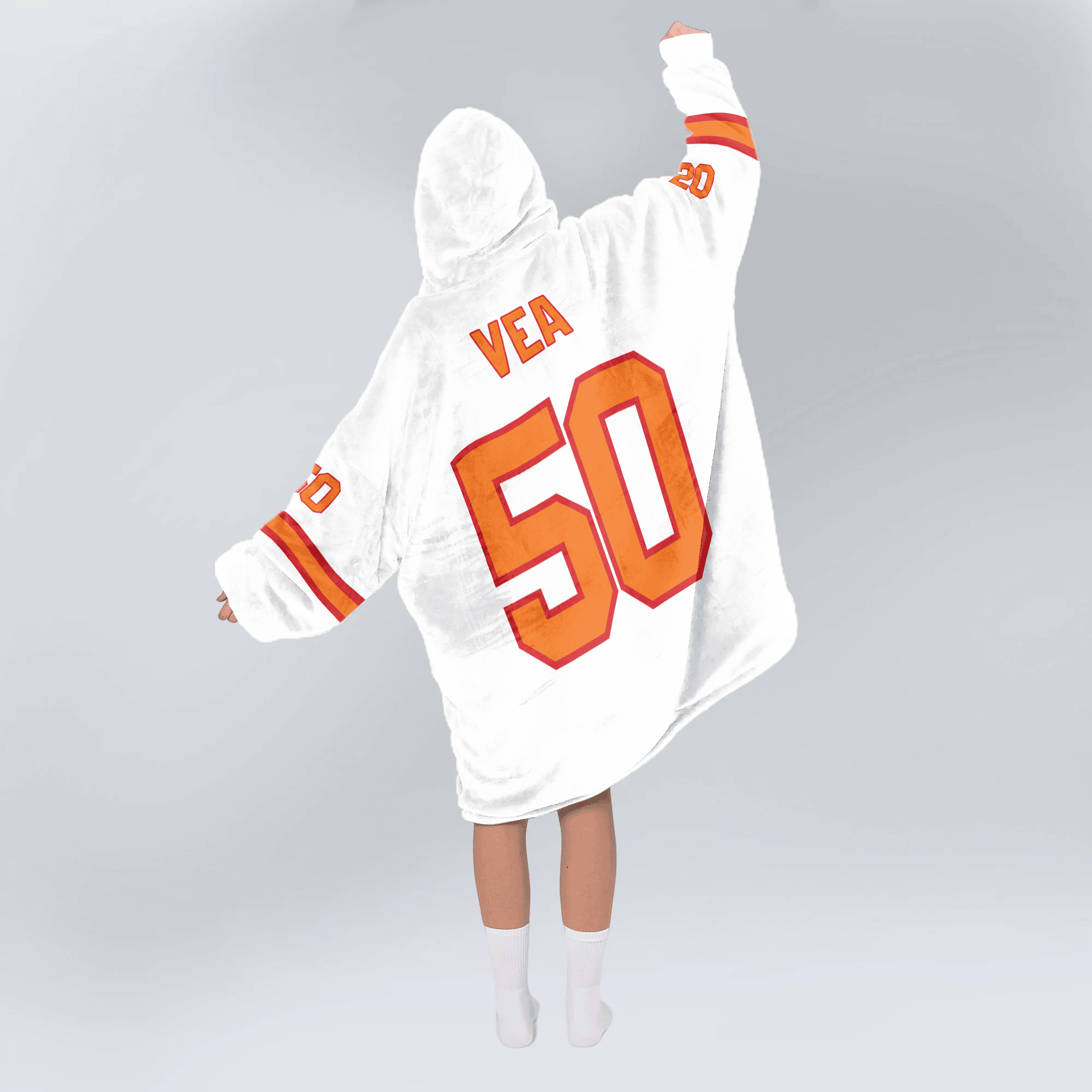 Adult V.V 50 Tampa Bay Football 50th Season Game Unisex Blanket Hoodie