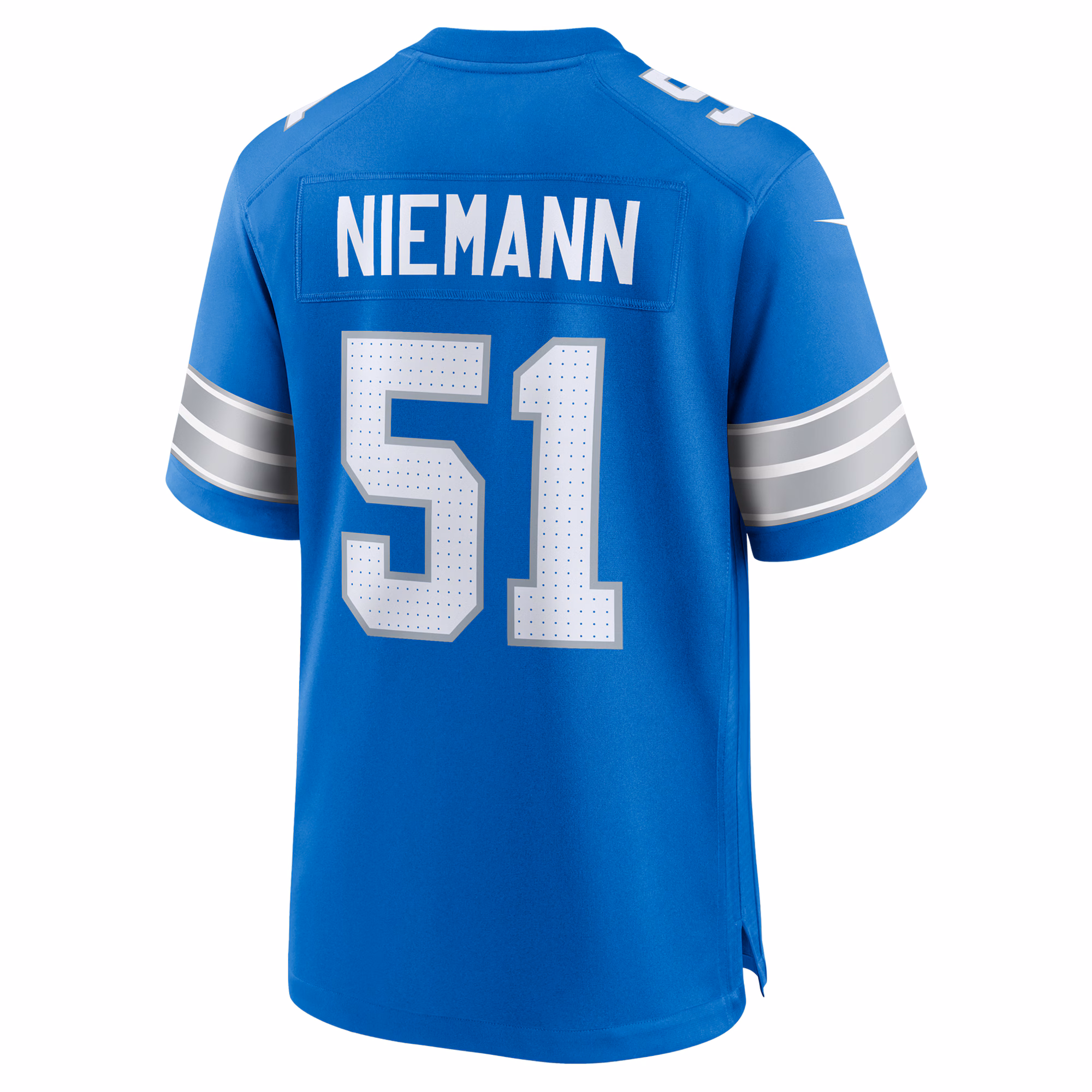 Ben Niemann Detroit Lions Team Game Jersey -  Blue