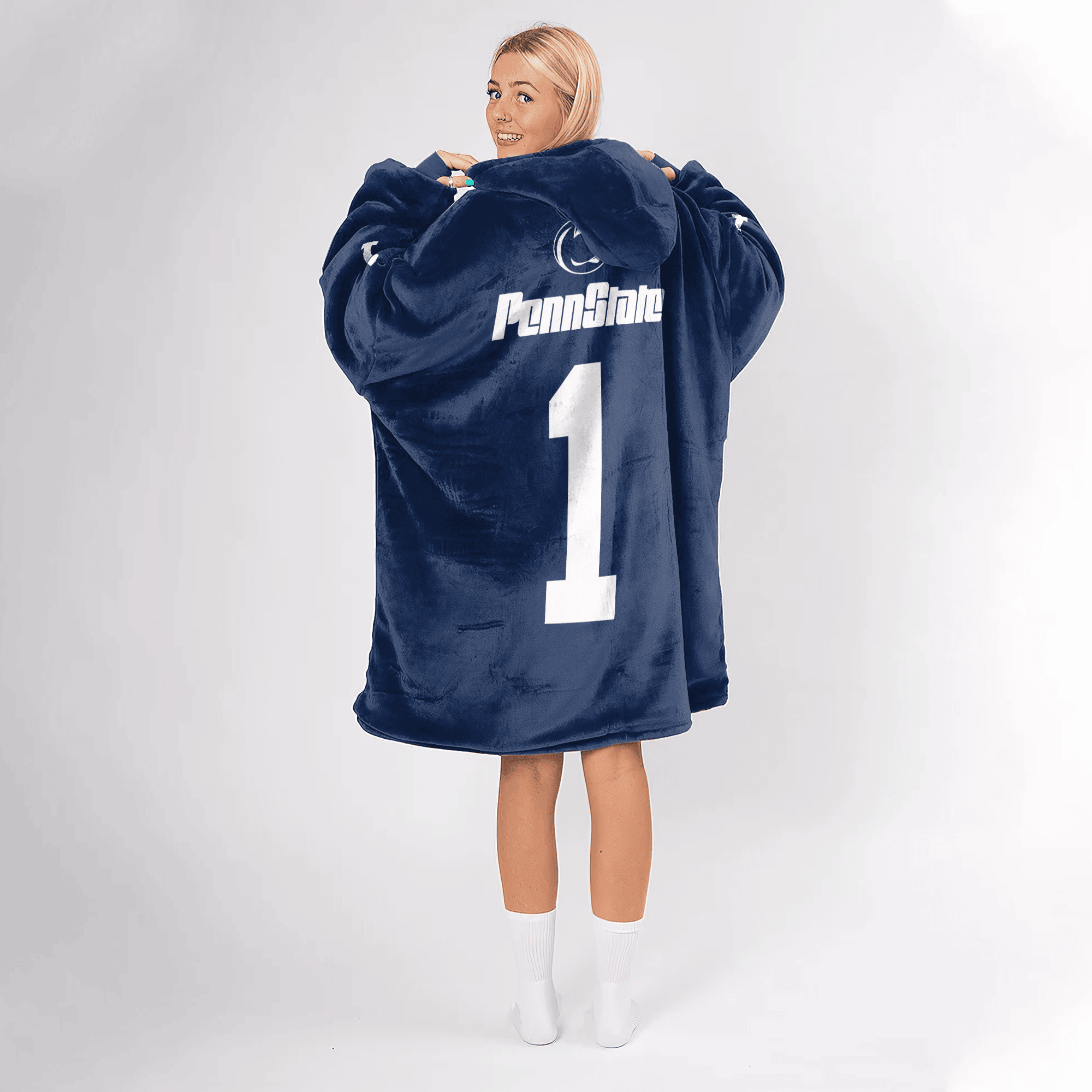 Adult 1 Penn State Football Unisex Blanket Hoodie