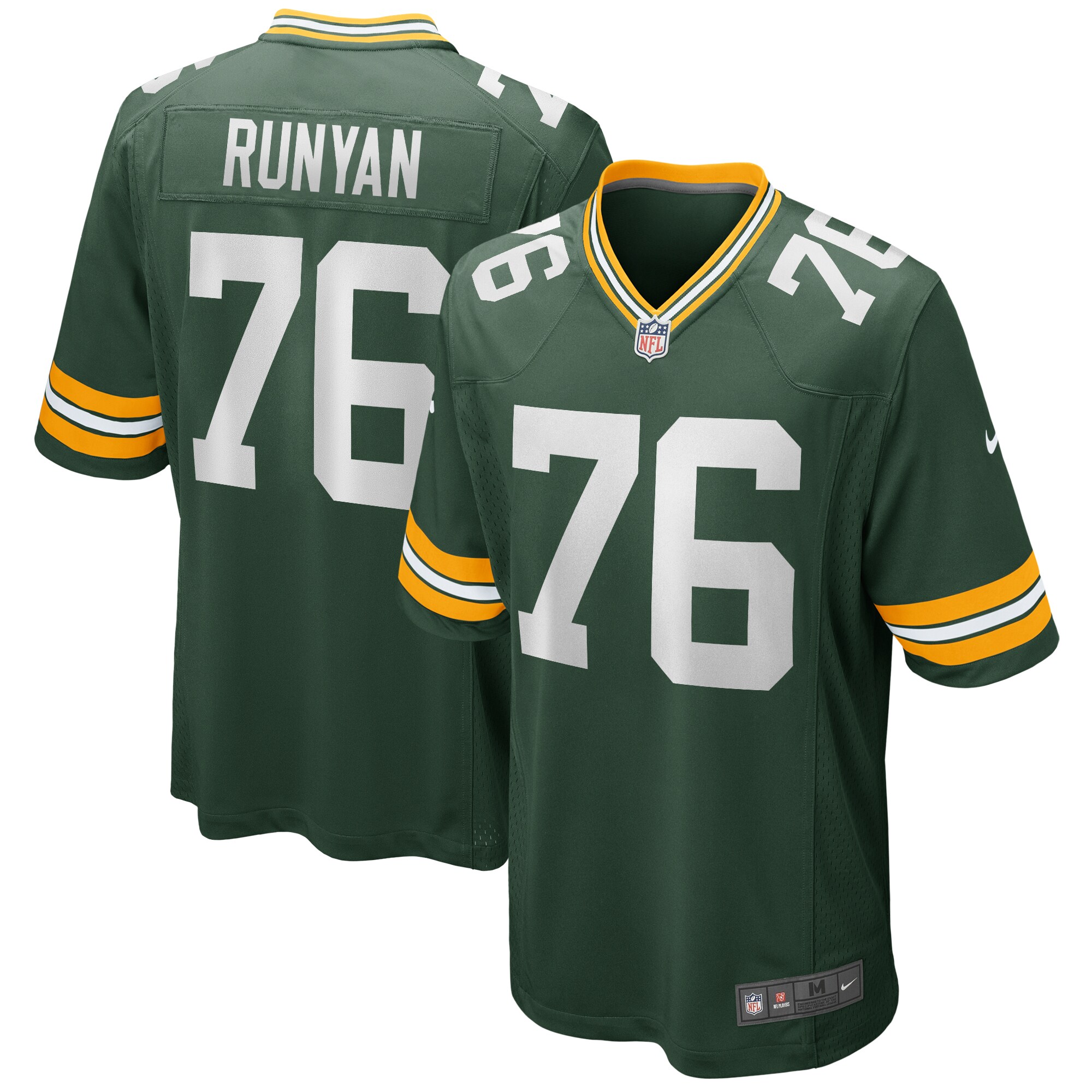 Jon Runyan Green Bay Packers  Player Game Jersey - Green