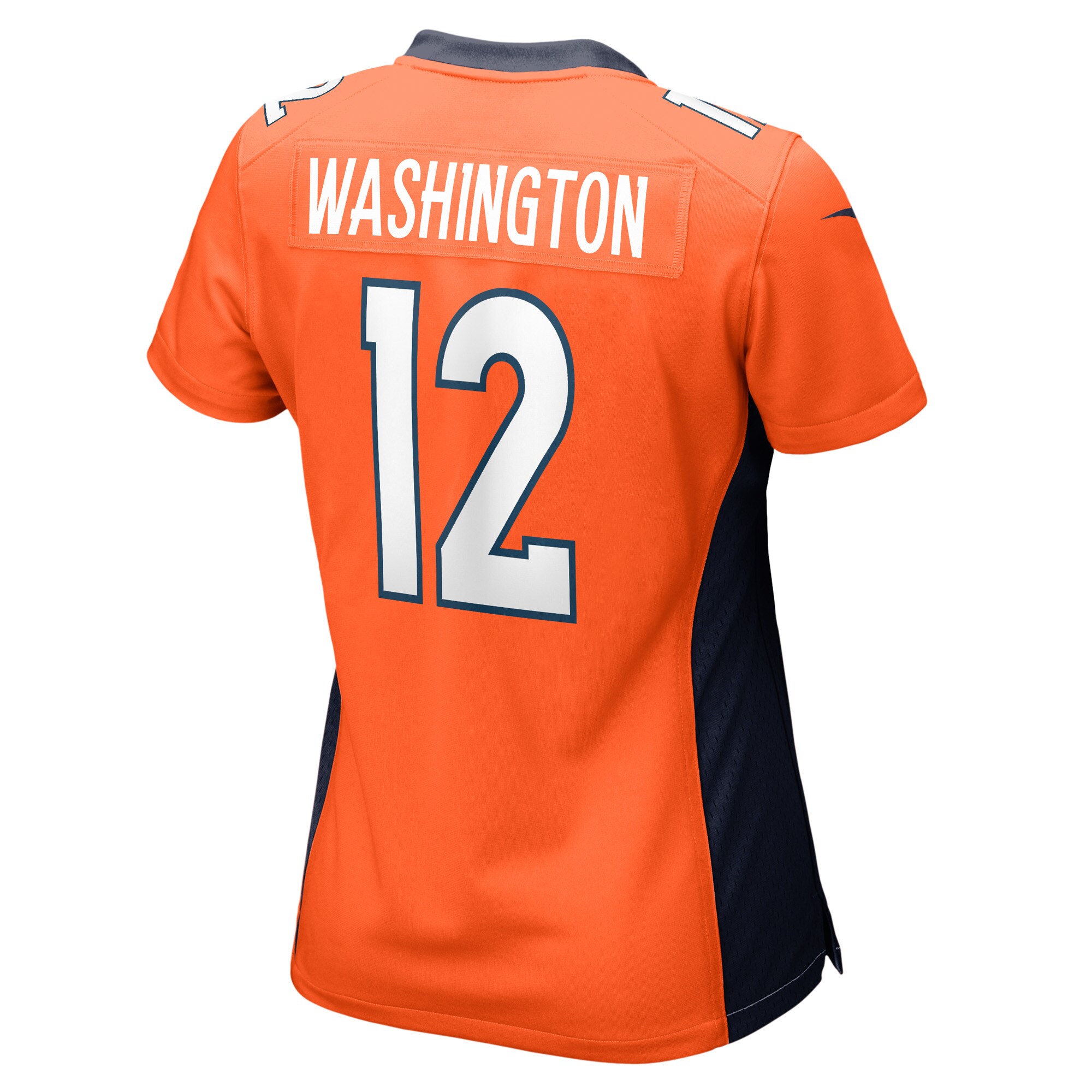 Montrell Washington Denver Broncos  Women's Game Player Jersey - Orange