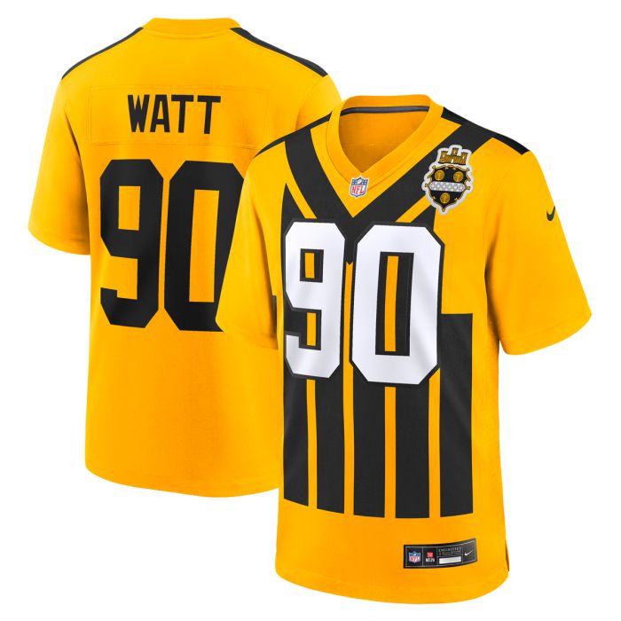 T.J. Watt #90 Men's Replica '33 Throwback Jersey