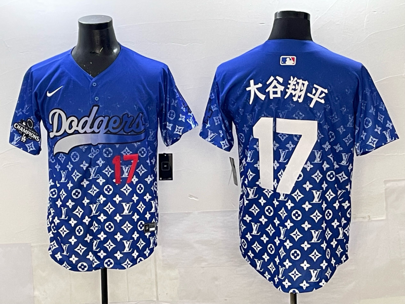 Men's #17 Shohei Ohtani Los Angeles Dodgers 2025 Custom Cool Jersey