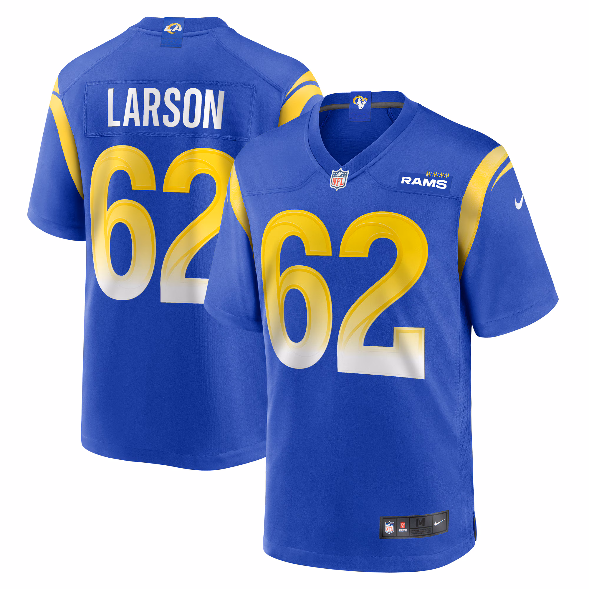 Blake Larson Los Angeles Rams Game Jersey -  Royal