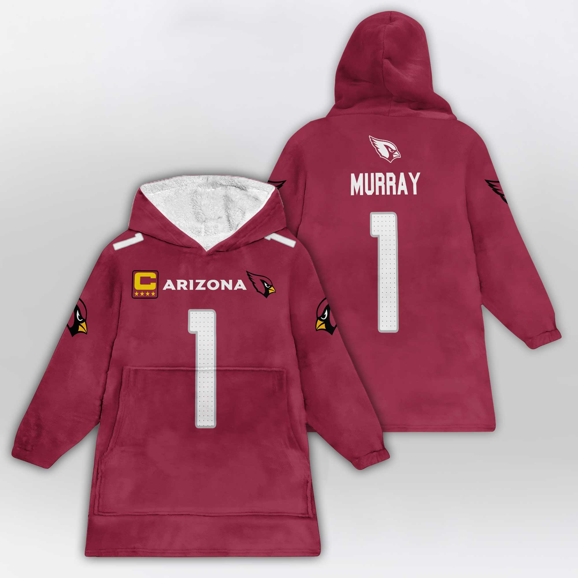 Kid 1 Arizona Football Unisex Blanket Hoodie