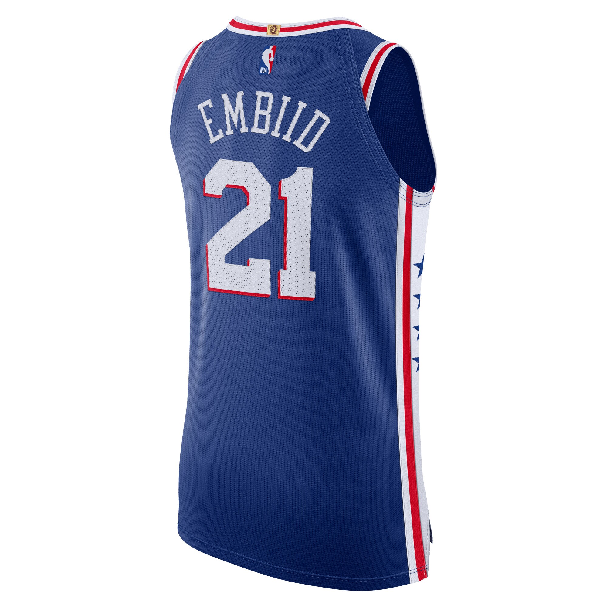 Joel Embiid Philadelphia 76ers  2020/21 Authentic Player Jersey Royal - Icon Edition
