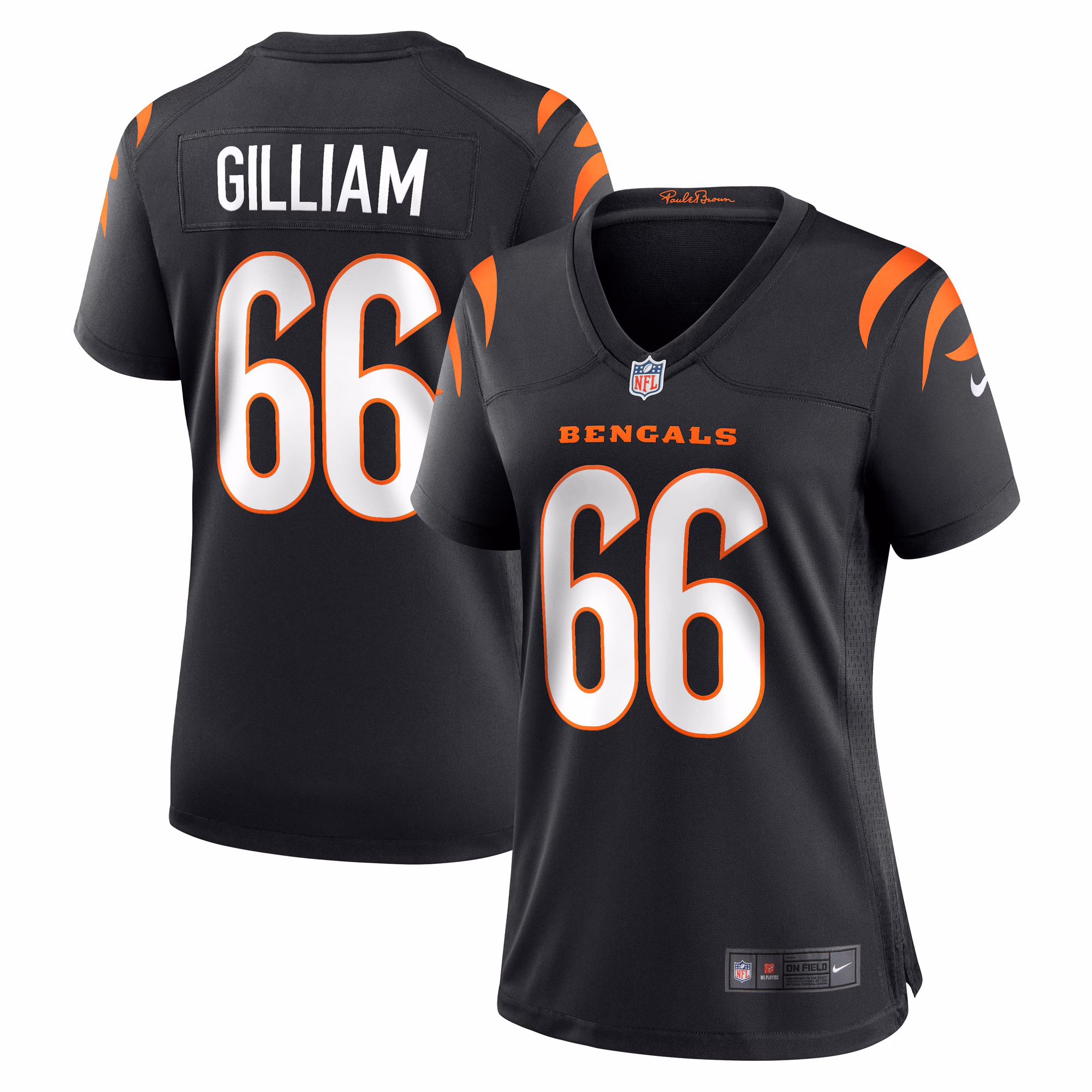 Nate Gilliam Cincinnati Bengals Women's Game Player Jersey - Black
