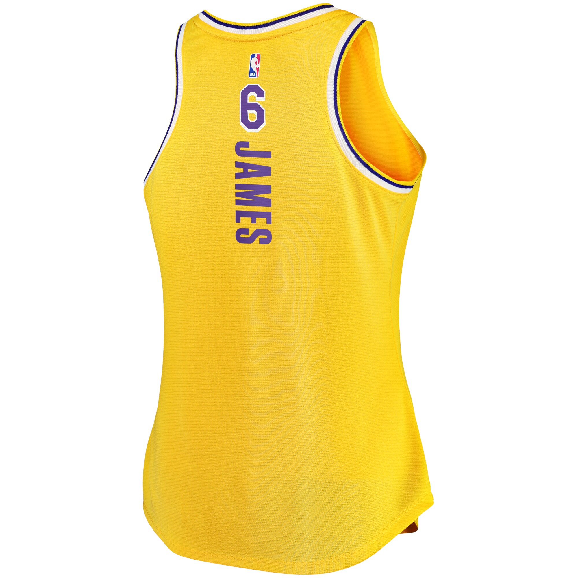 LeBron James Los Angeles Lakers  Women's 2021/22 Fast Break Tank Jersey - Icon Edition - Gold