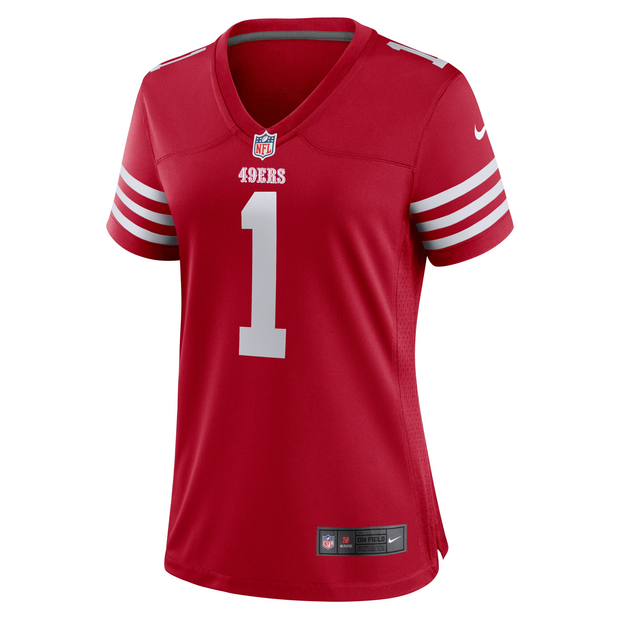 Number 1 Mom San Francisco 49ers  Women's Game Jersey - Scarlet