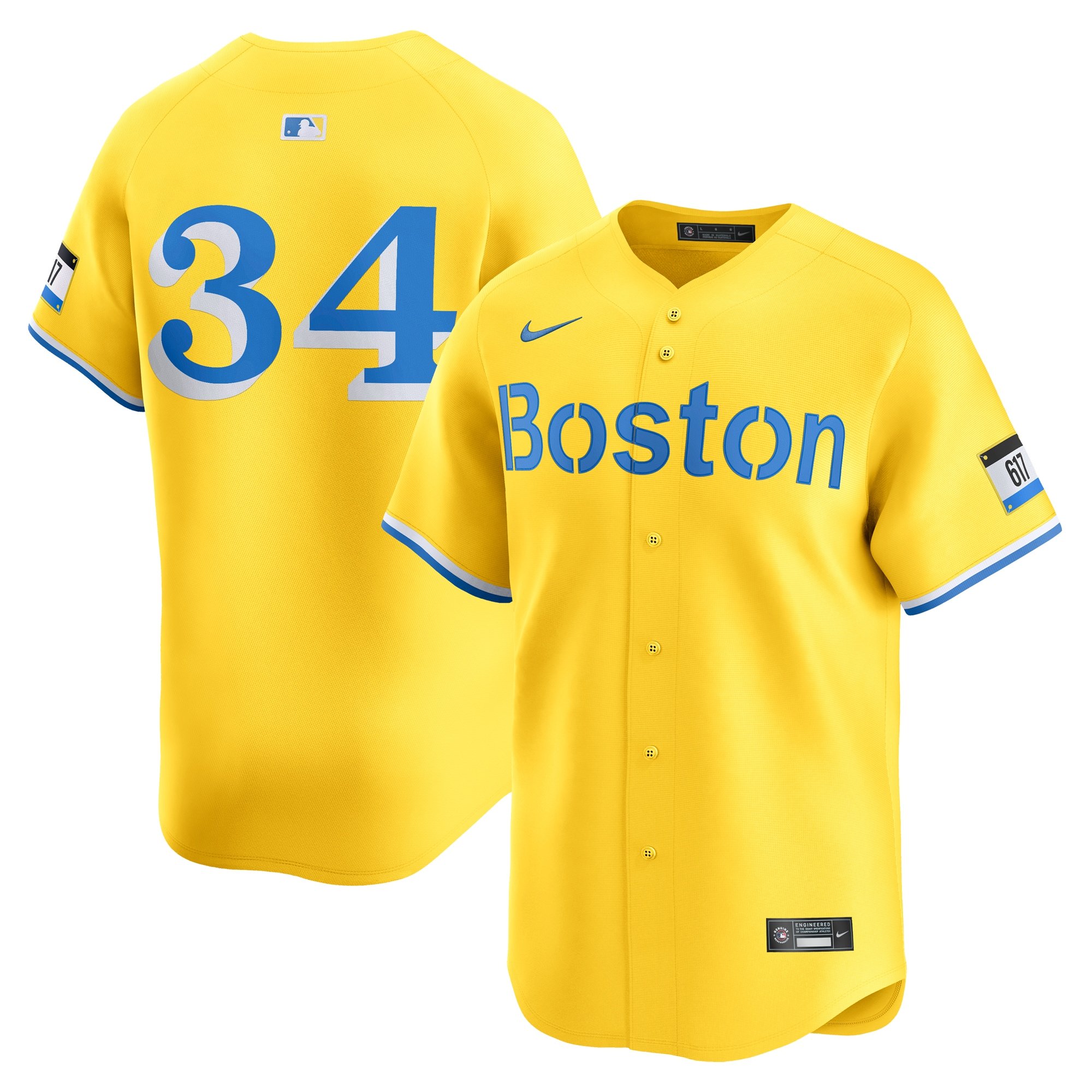 Men's Boston Red Sox David Ortiz  Gold City Connect Retired Player Jersey