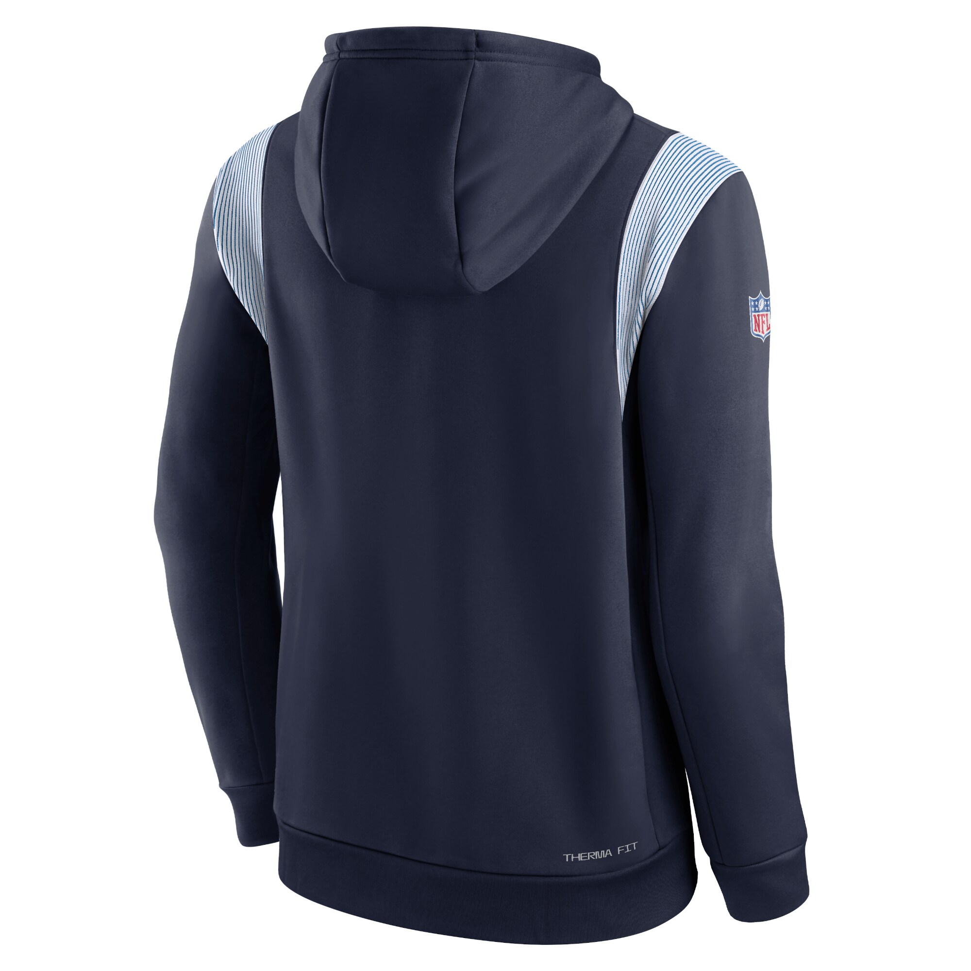 Tennessee Titans Sideline Athletic Stack Performance Pullover Hoodie - Navy