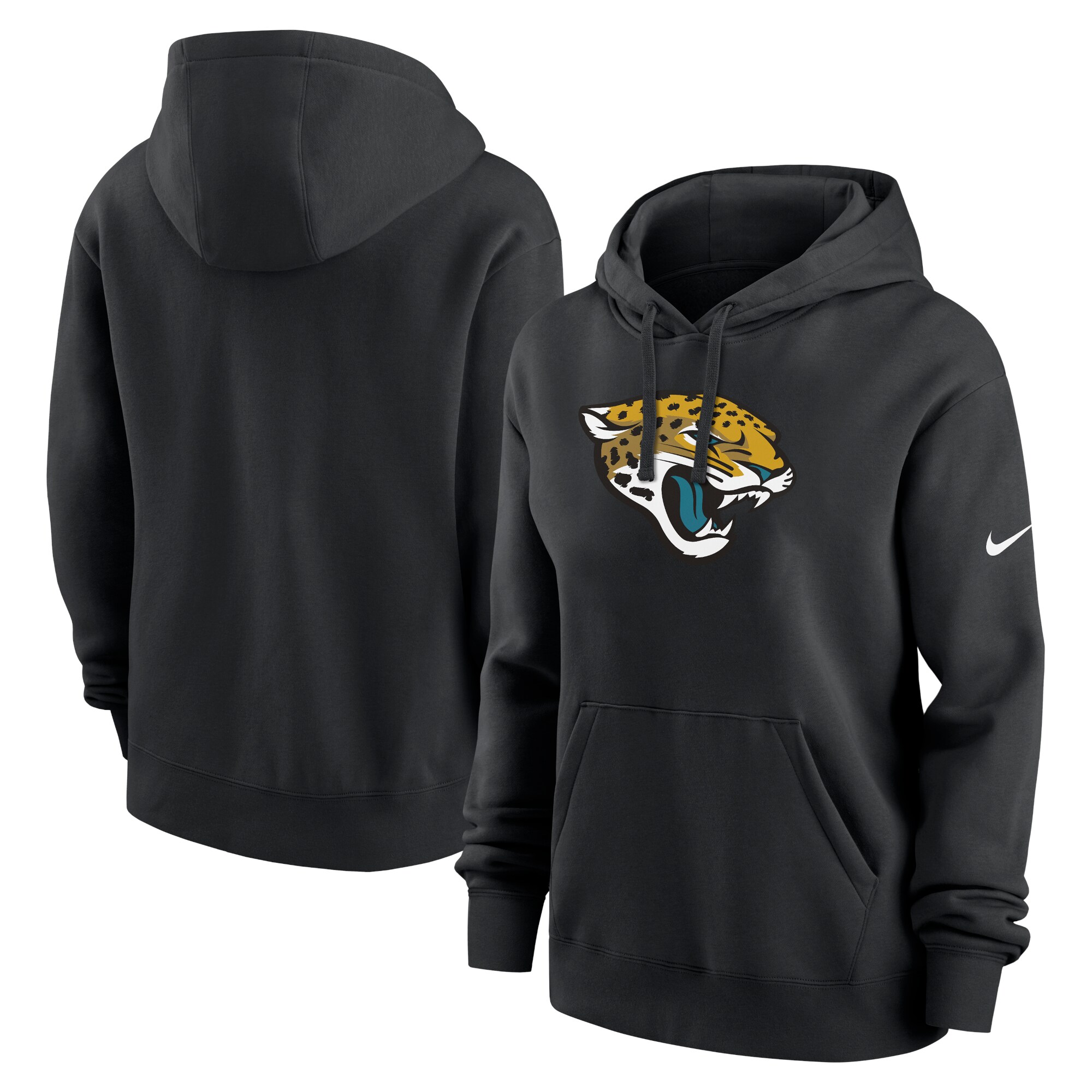 Jacksonville Jaguars Women's Club Fleece Pullover Hoodie - Black