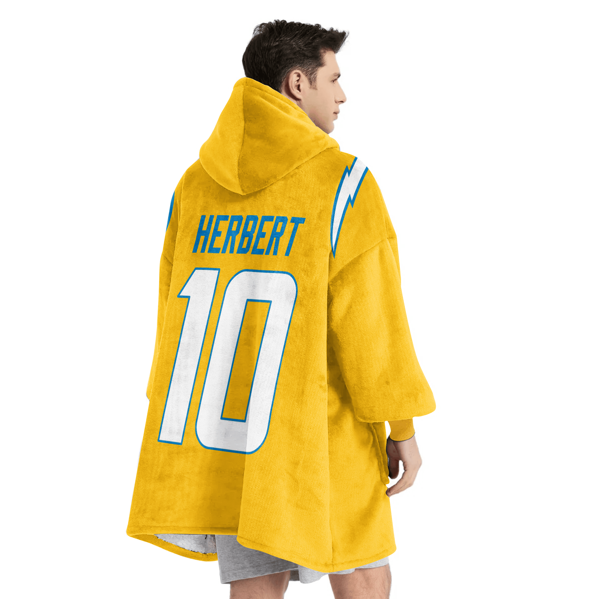 10 Los Angeles C Football Unisex Blanket Hoodie