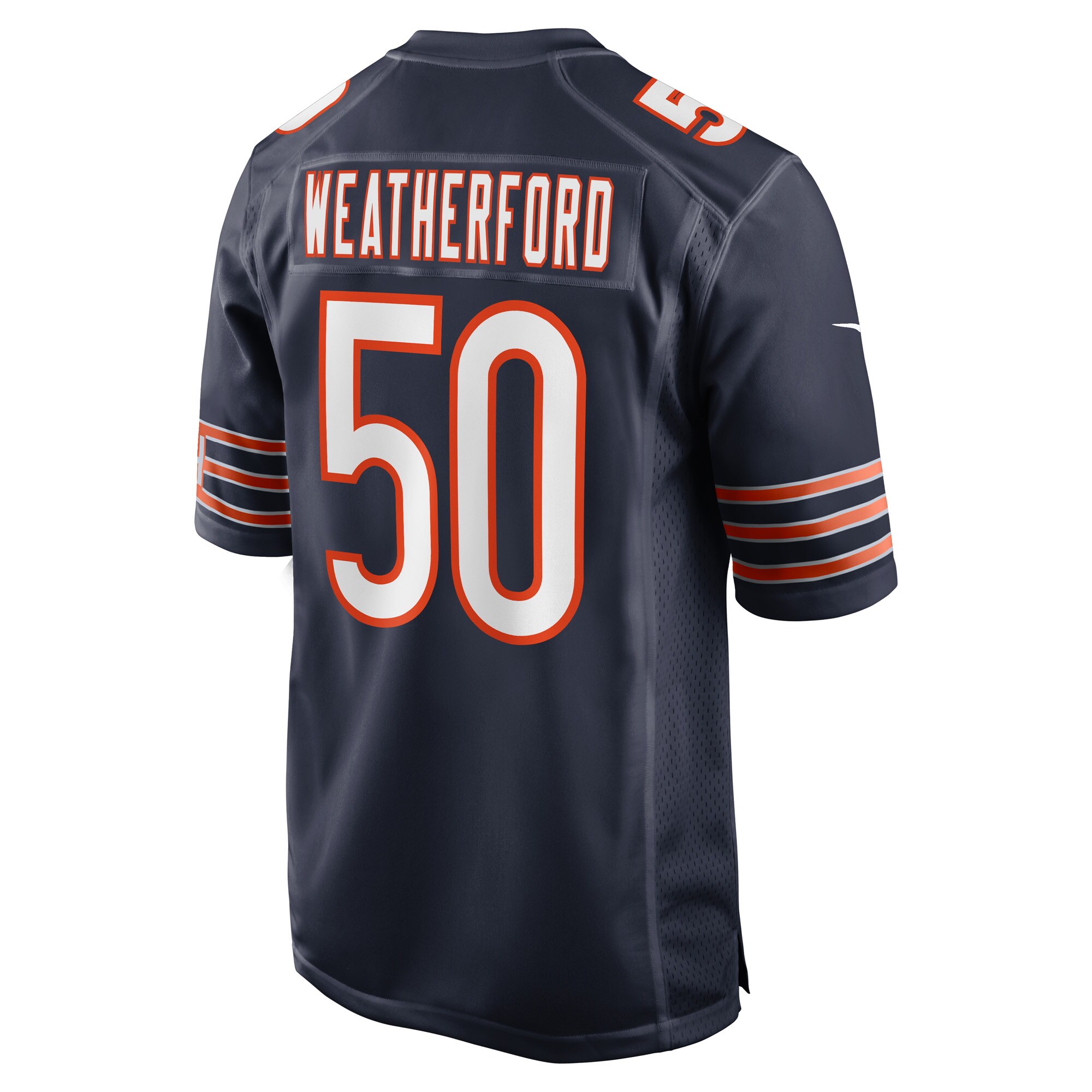 Sterling Weatherford Chicago Bears  Game Player Jersey - Navy