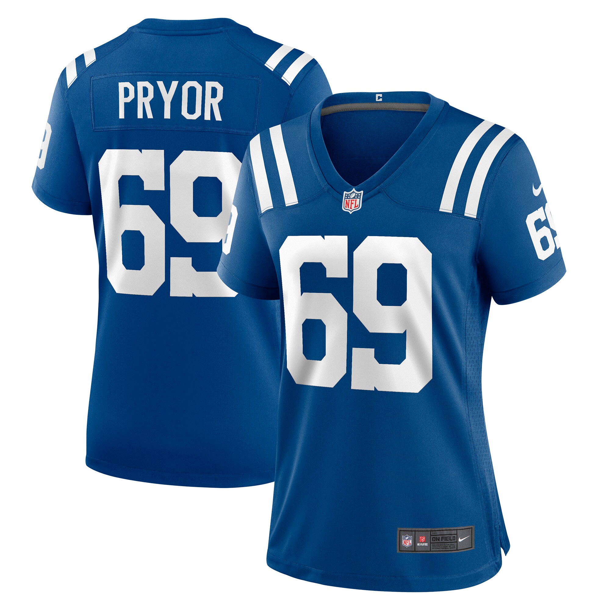 Matt Pryor Indianapolis Colts  Women's Game Jersey - Royal